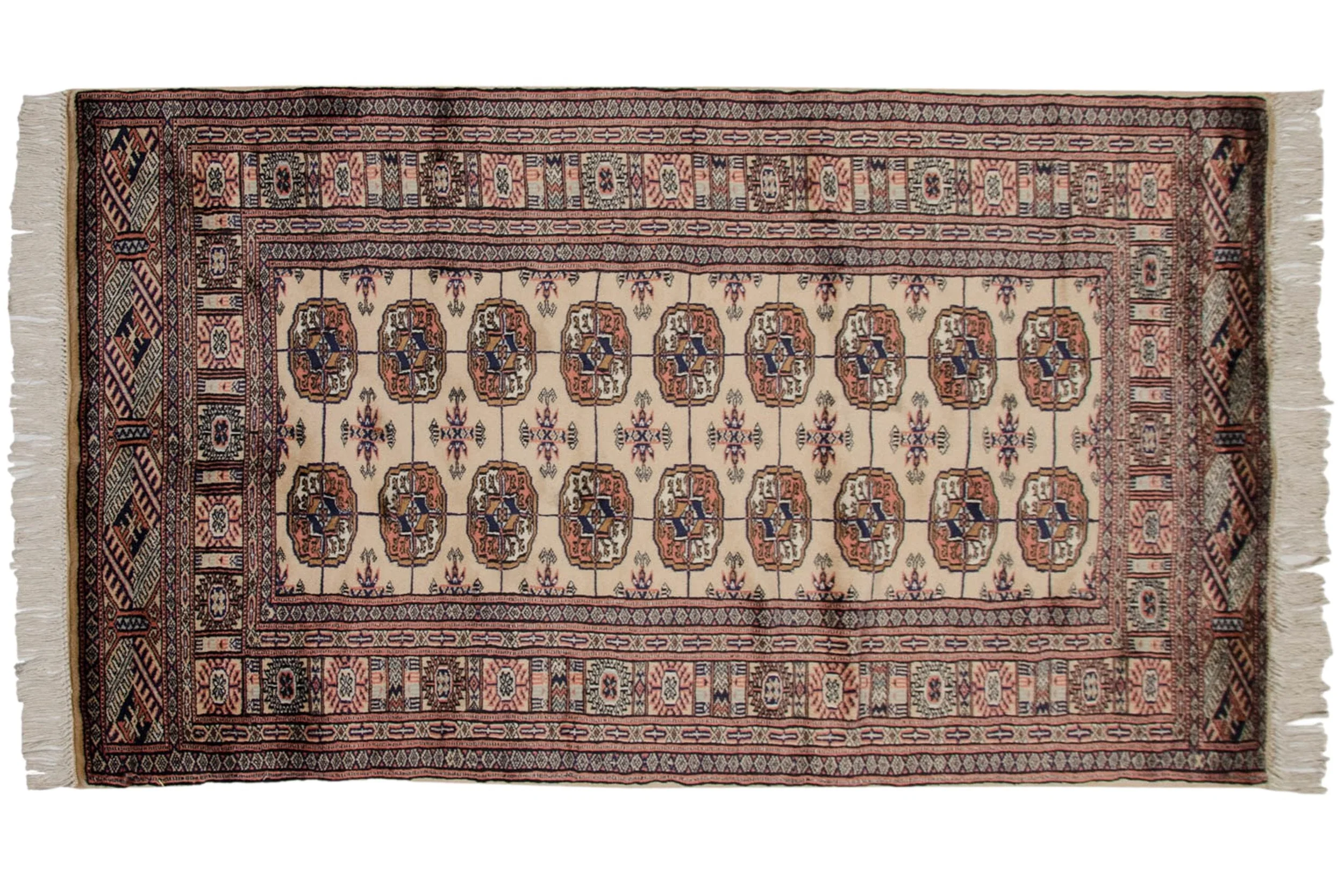 3x5.5 Vintage Fine Bokhara Rug - Image 2