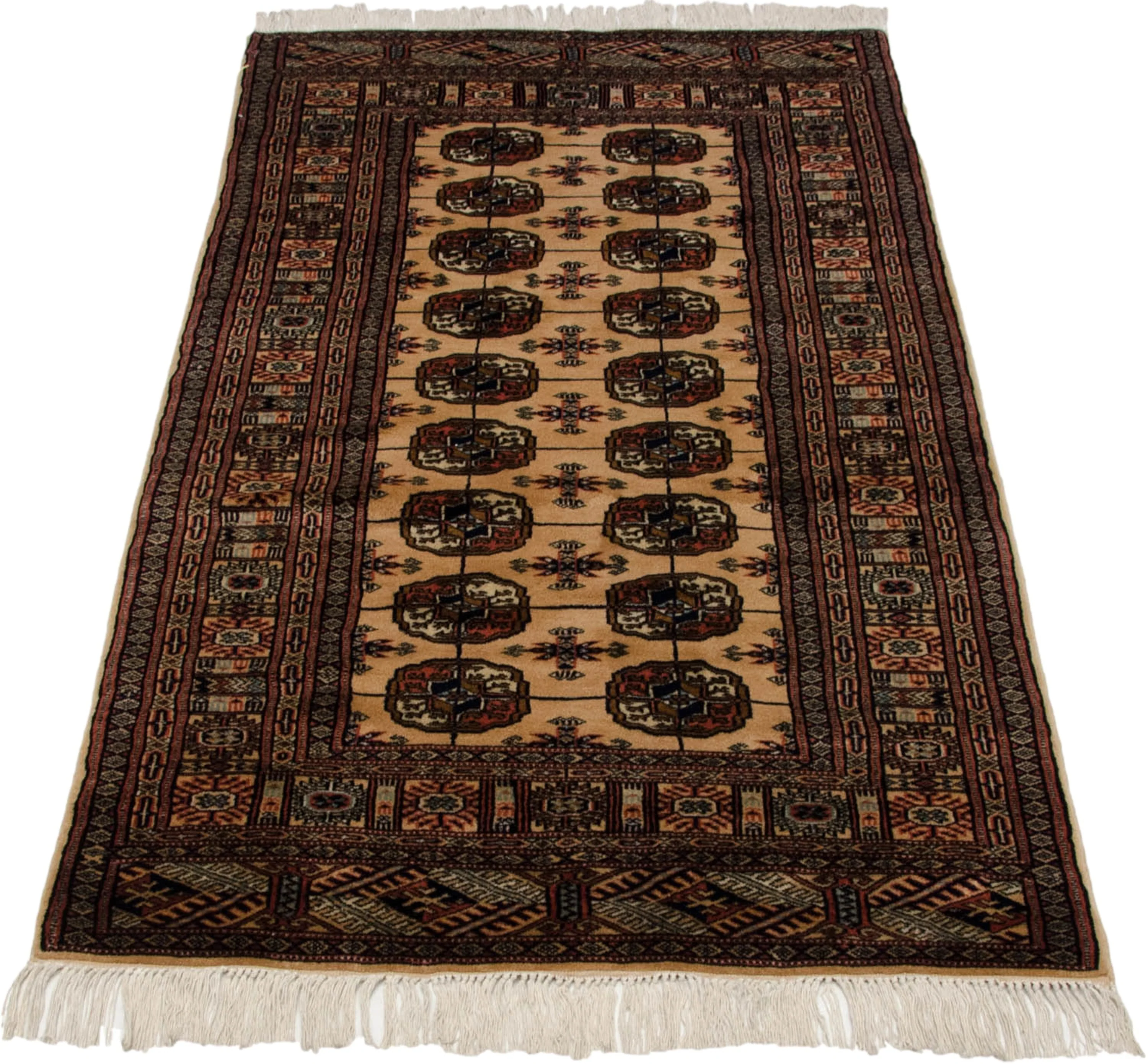 3x5.5 Vintage Fine Bokhara Rug - Image 4