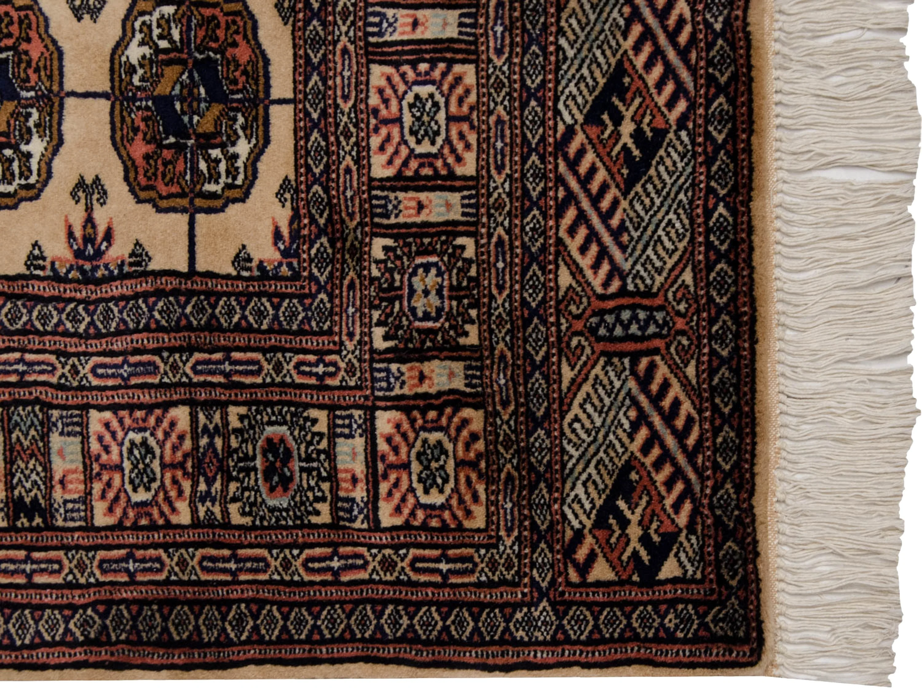 3x5.5 Vintage Fine Bokhara Rug - Image 5