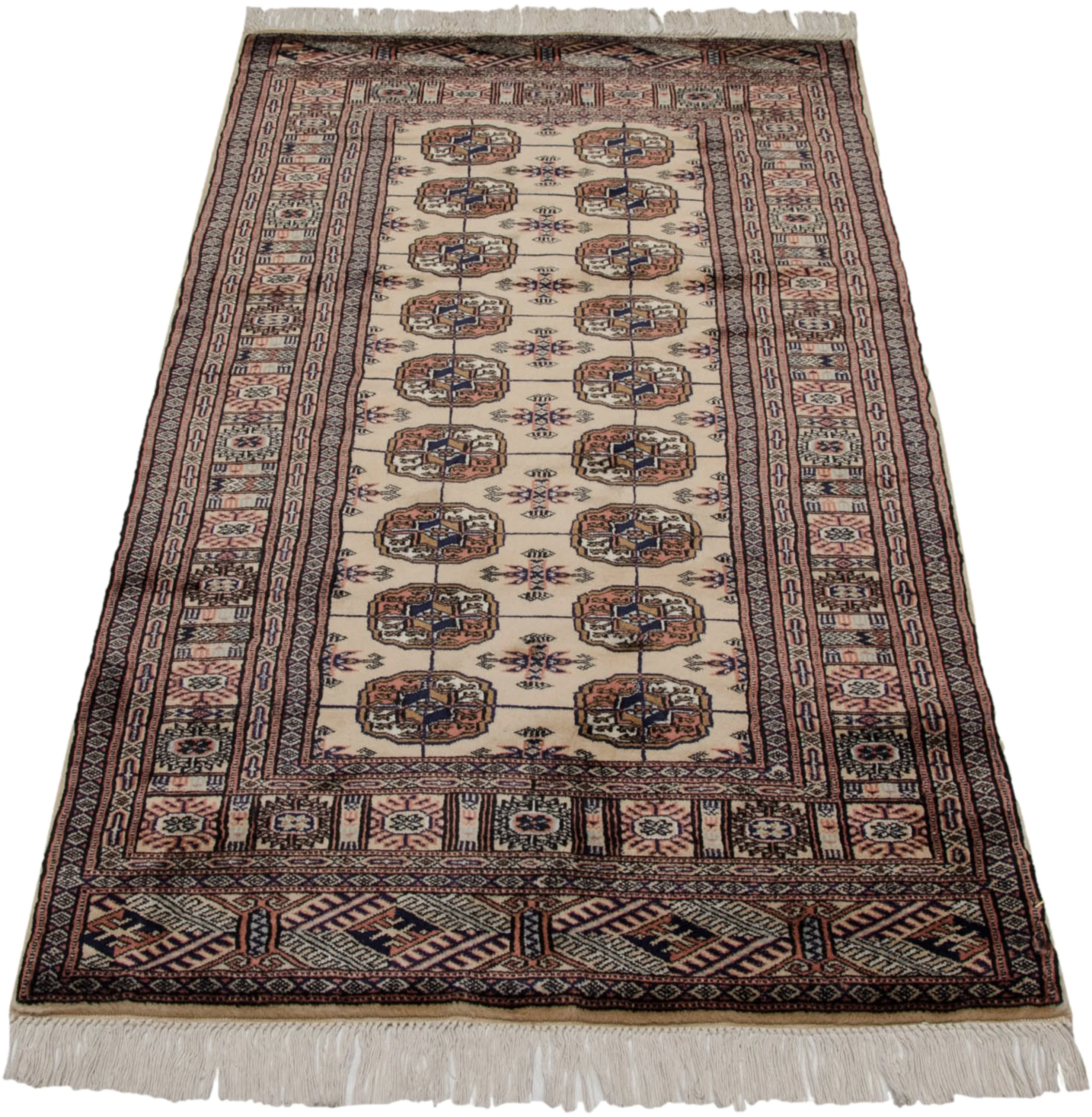3x5.5 Vintage Fine Bokhara Rug - Image 6
