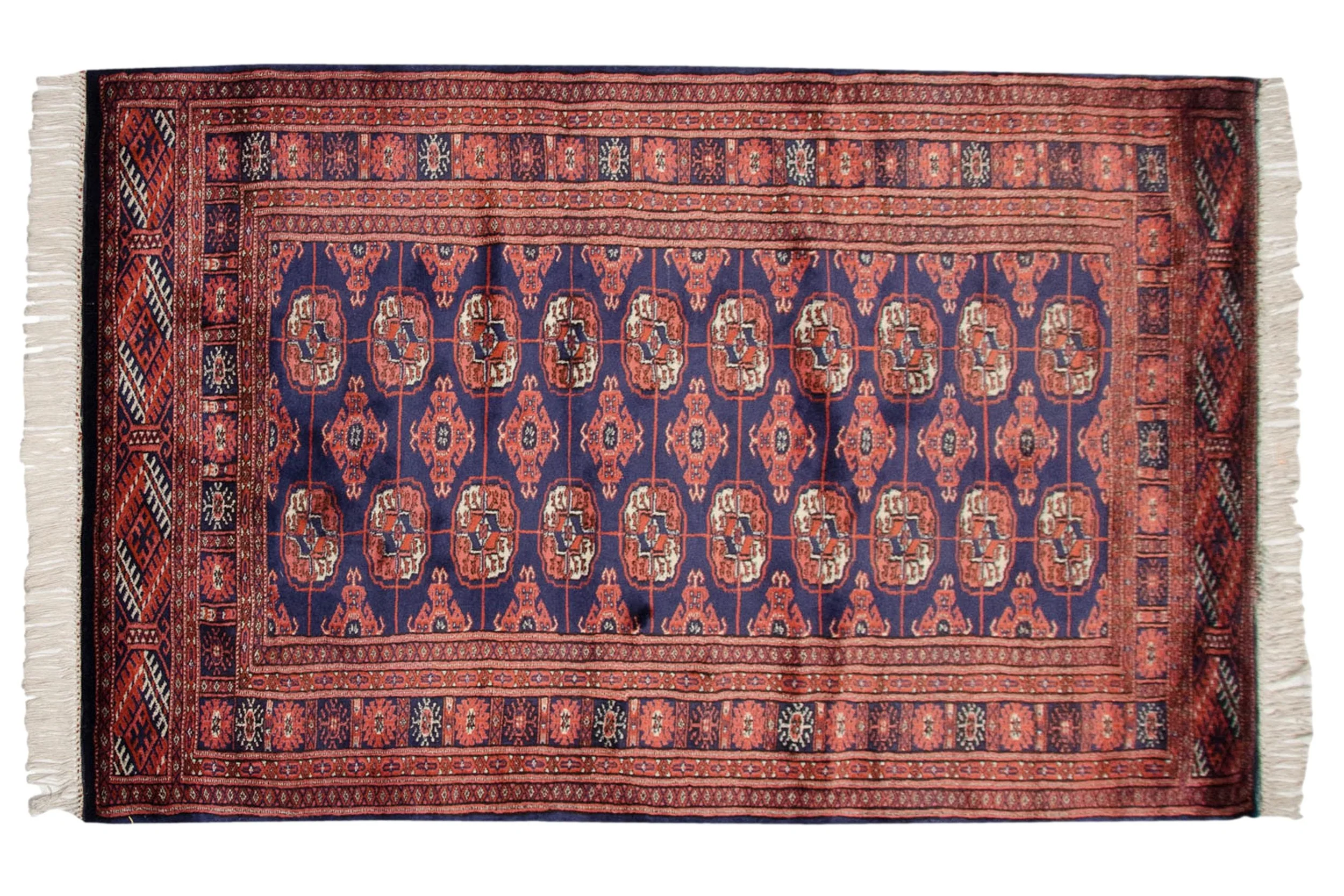 3x5.5 Vintage Fine Bokhara Rug - Image 2
