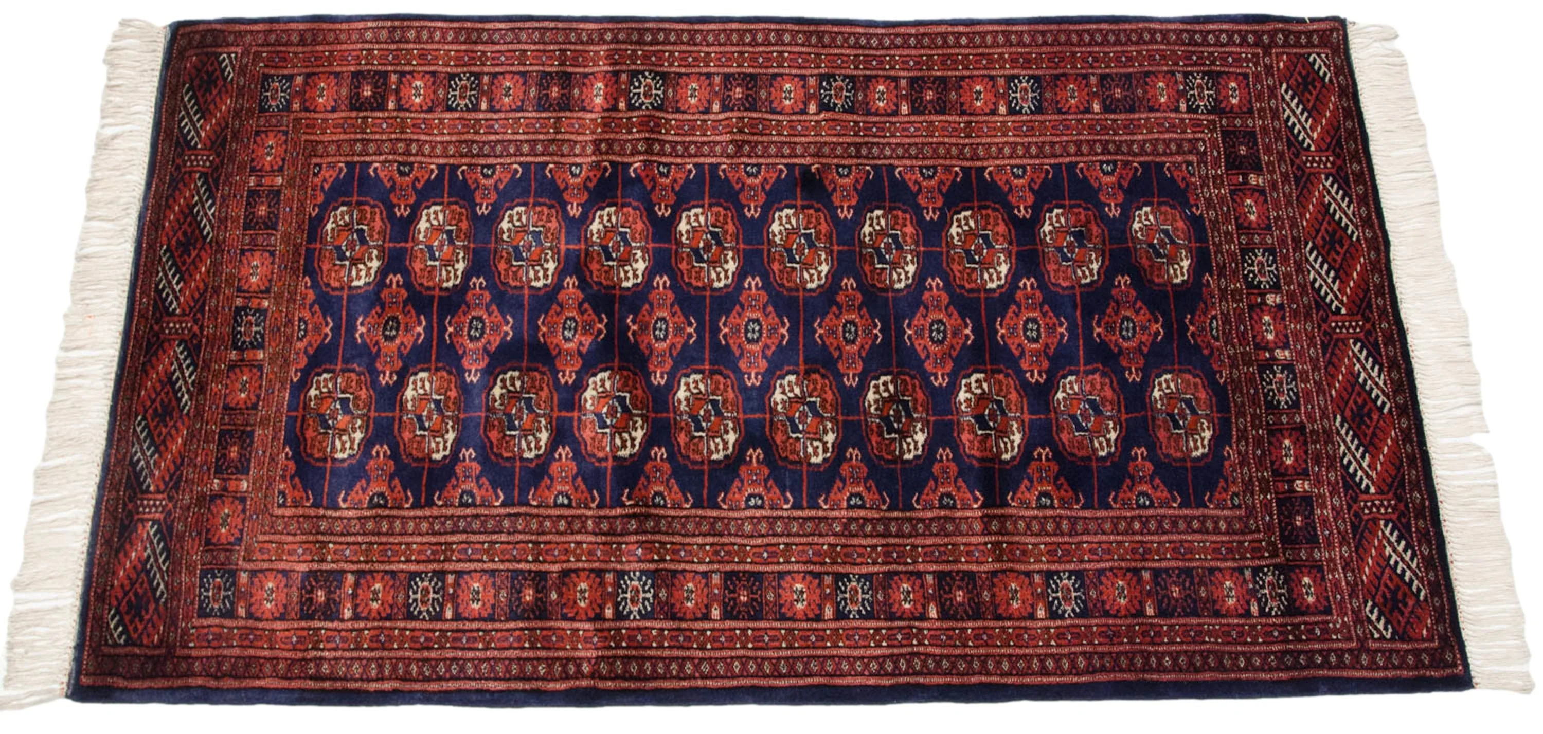 3x5.5 Vintage Fine Bokhara Rug - Image 3