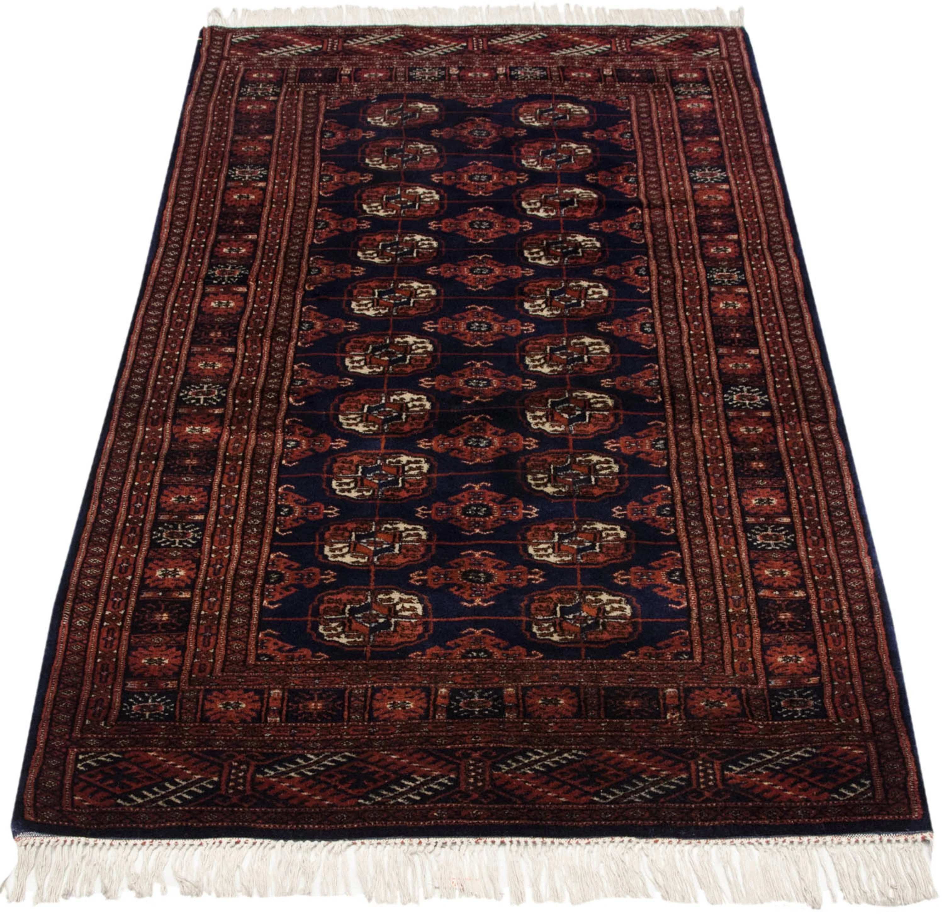 3x5.5 Vintage Fine Bokhara Rug - Image 4