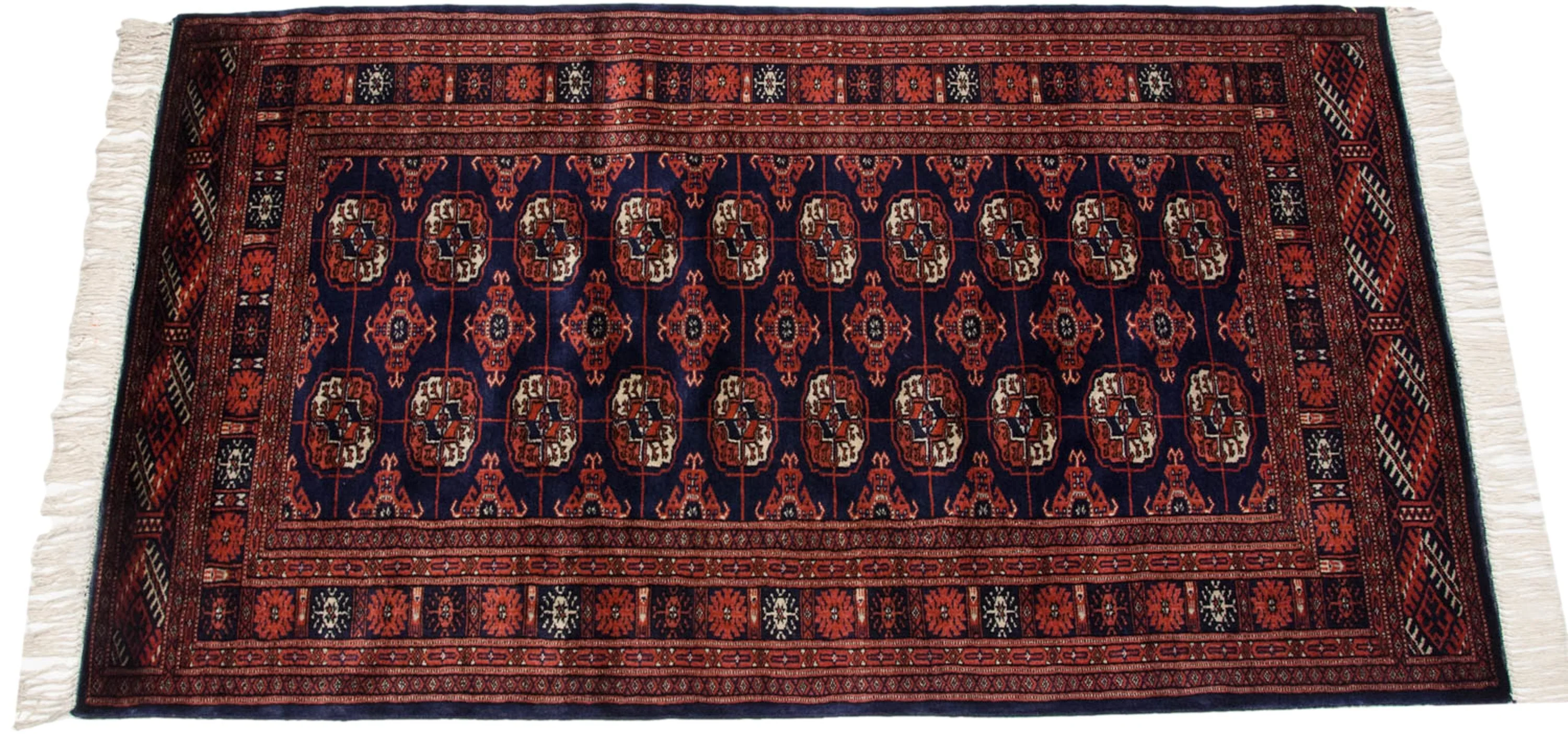 3x5.5 Vintage Fine Bokhara Rug - Image 3