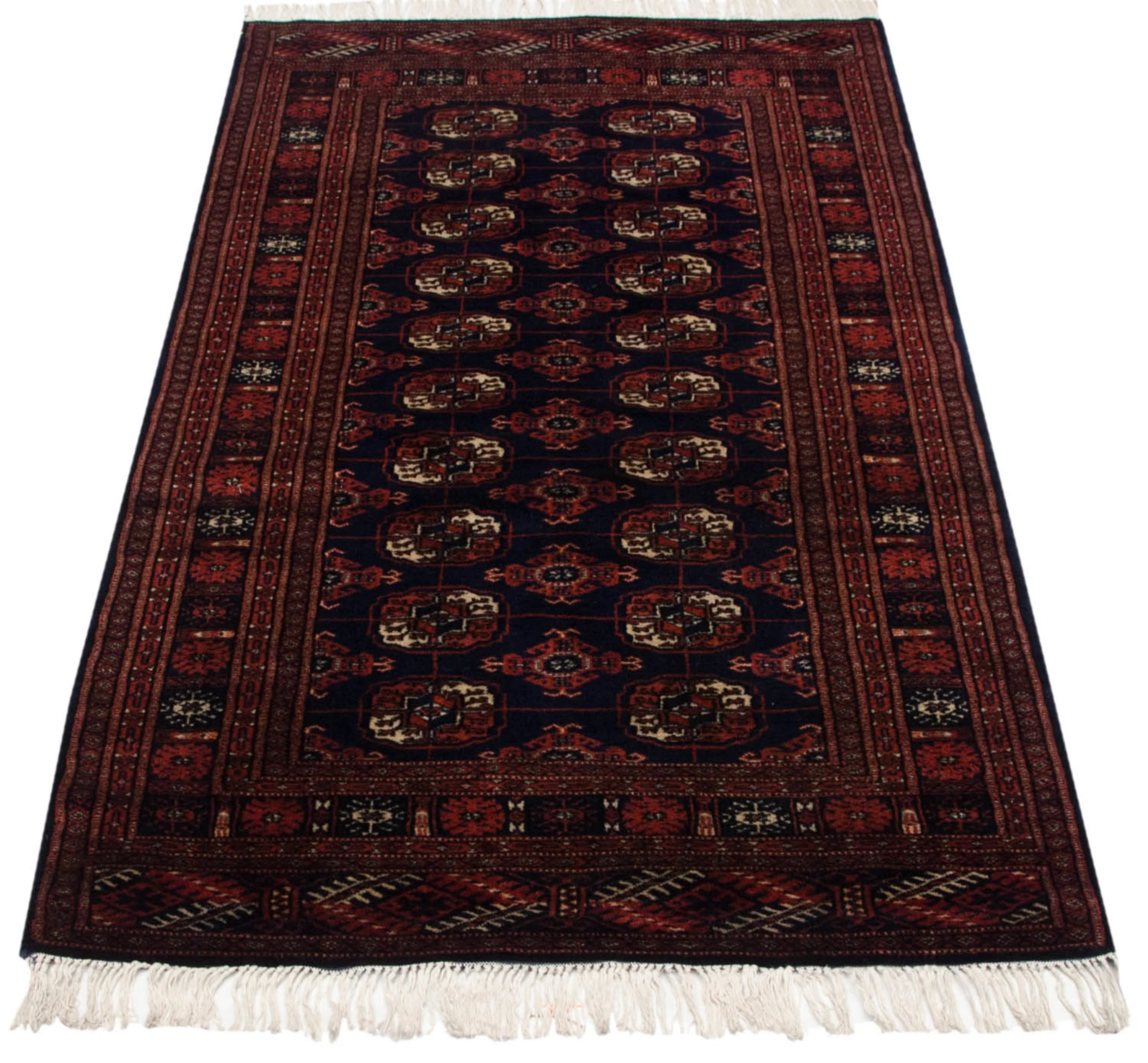 3x5.5 Vintage Fine Bokhara Rug - Image 4
