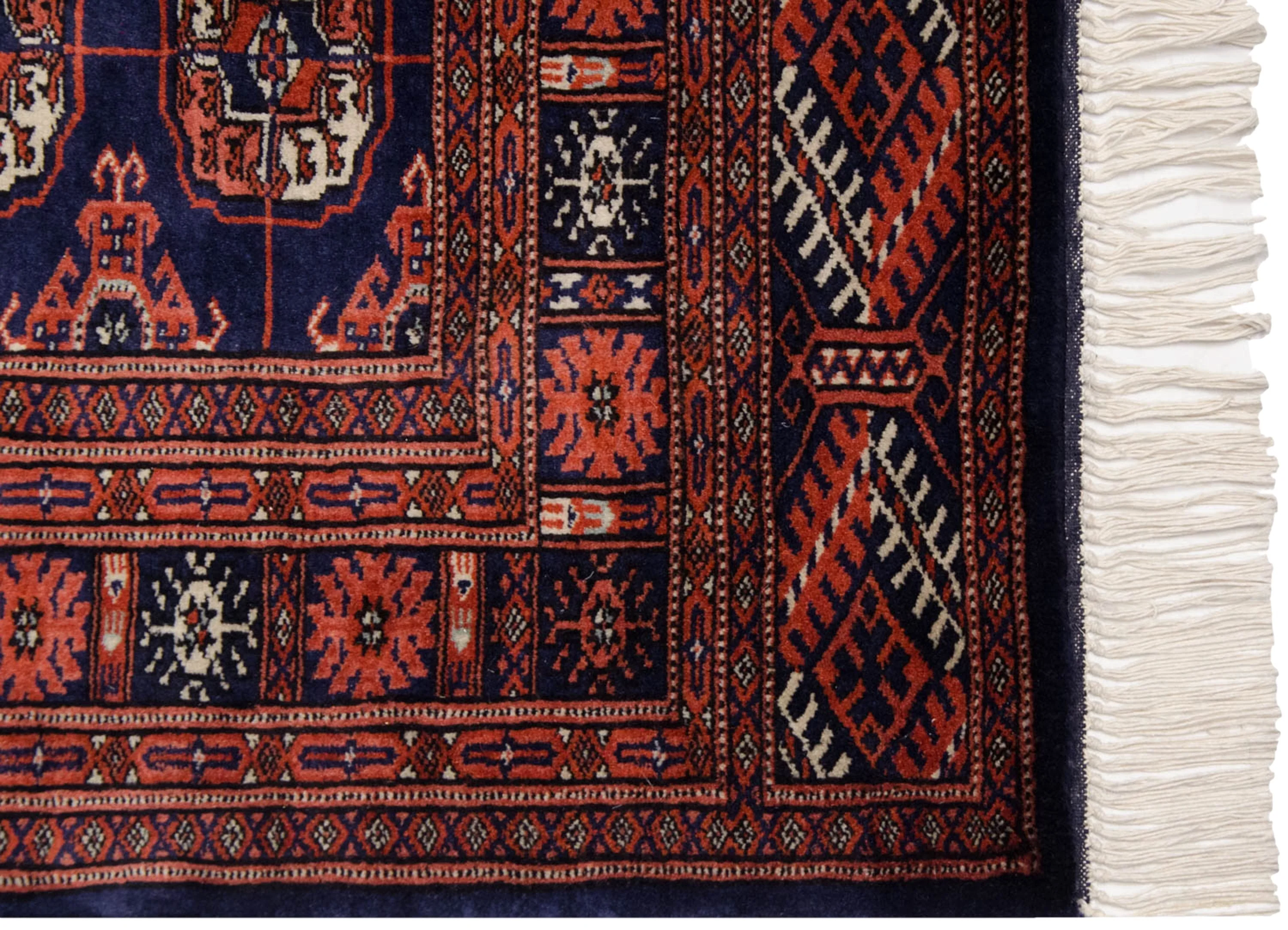 3x5.5 Vintage Fine Bokhara Rug - Image 5