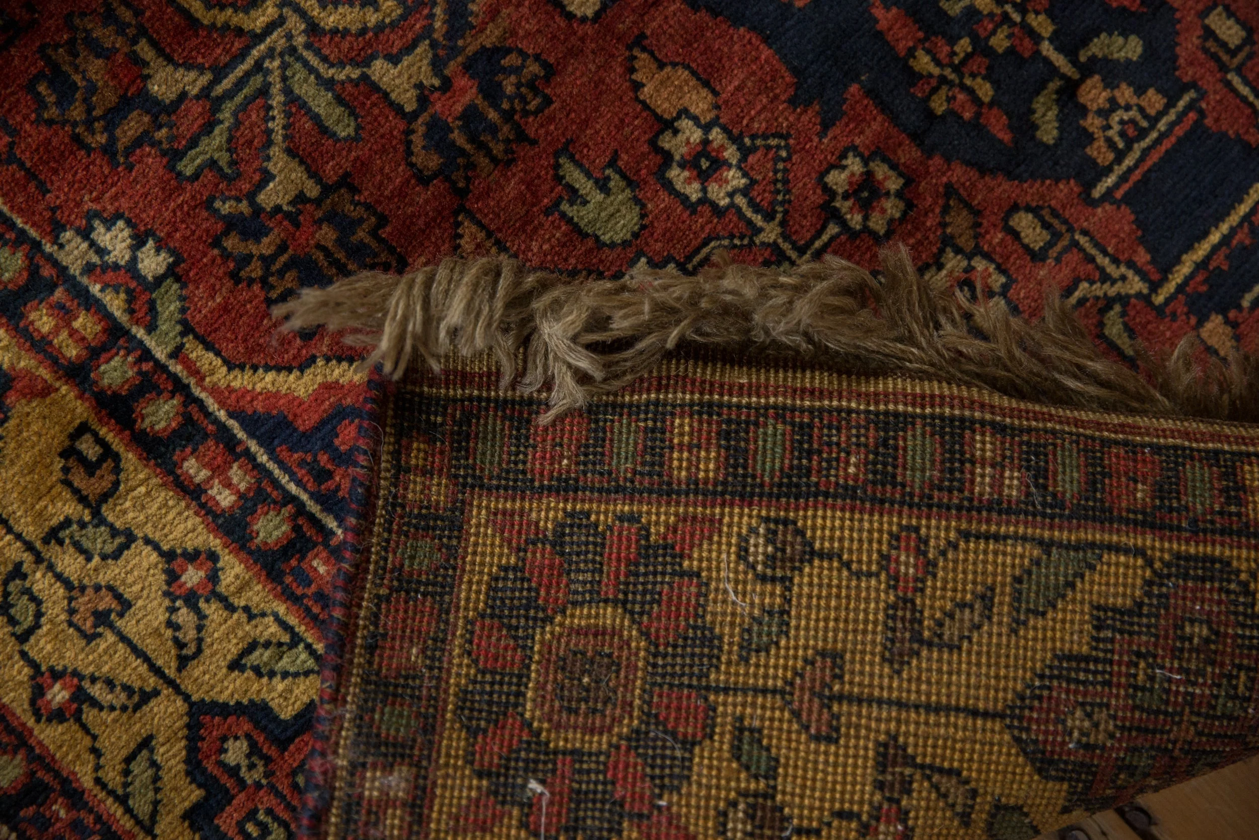 3x5.5 Vintage Indian Bakhtiari Design Rug - Image 10