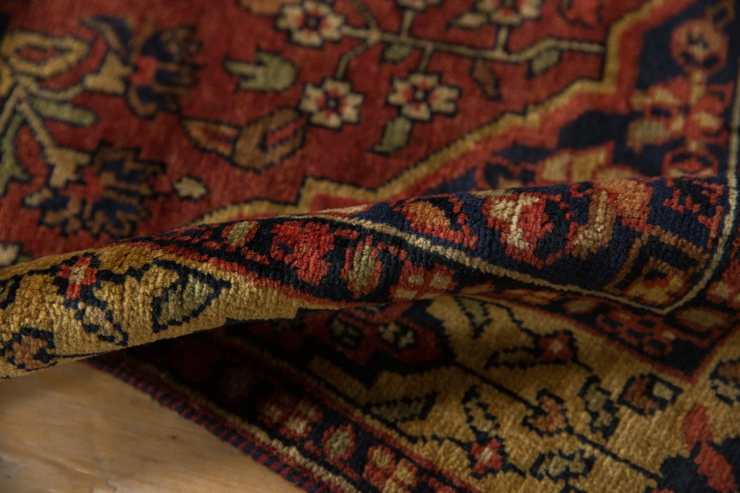 3x5.5 Vintage Indian Bakhtiari Design Rug - Image 11