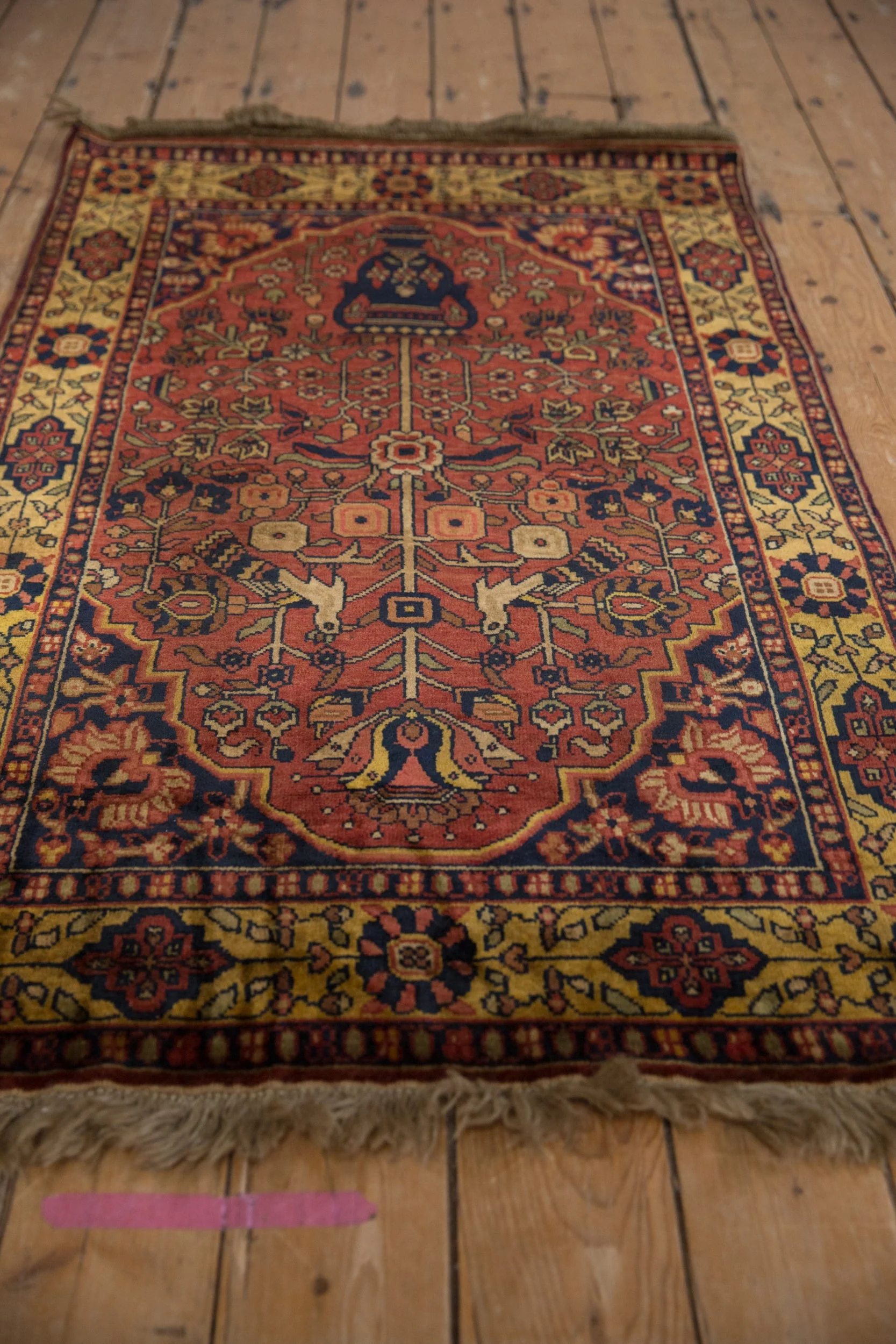 3x5.5 Vintage Indian Bakhtiari Design Rug - Image 3