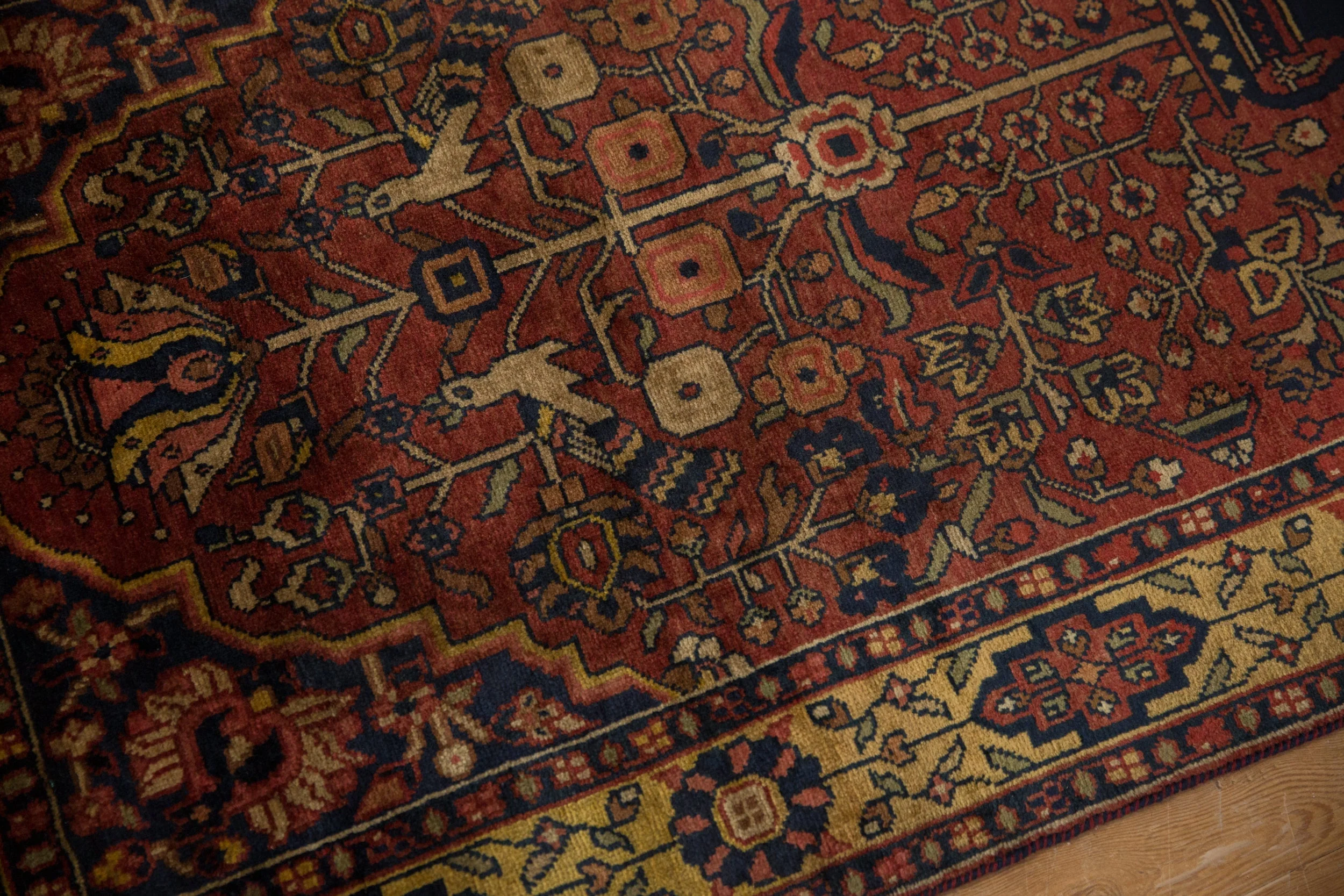 3x5.5 Vintage Indian Bakhtiari Design Rug - Image 5