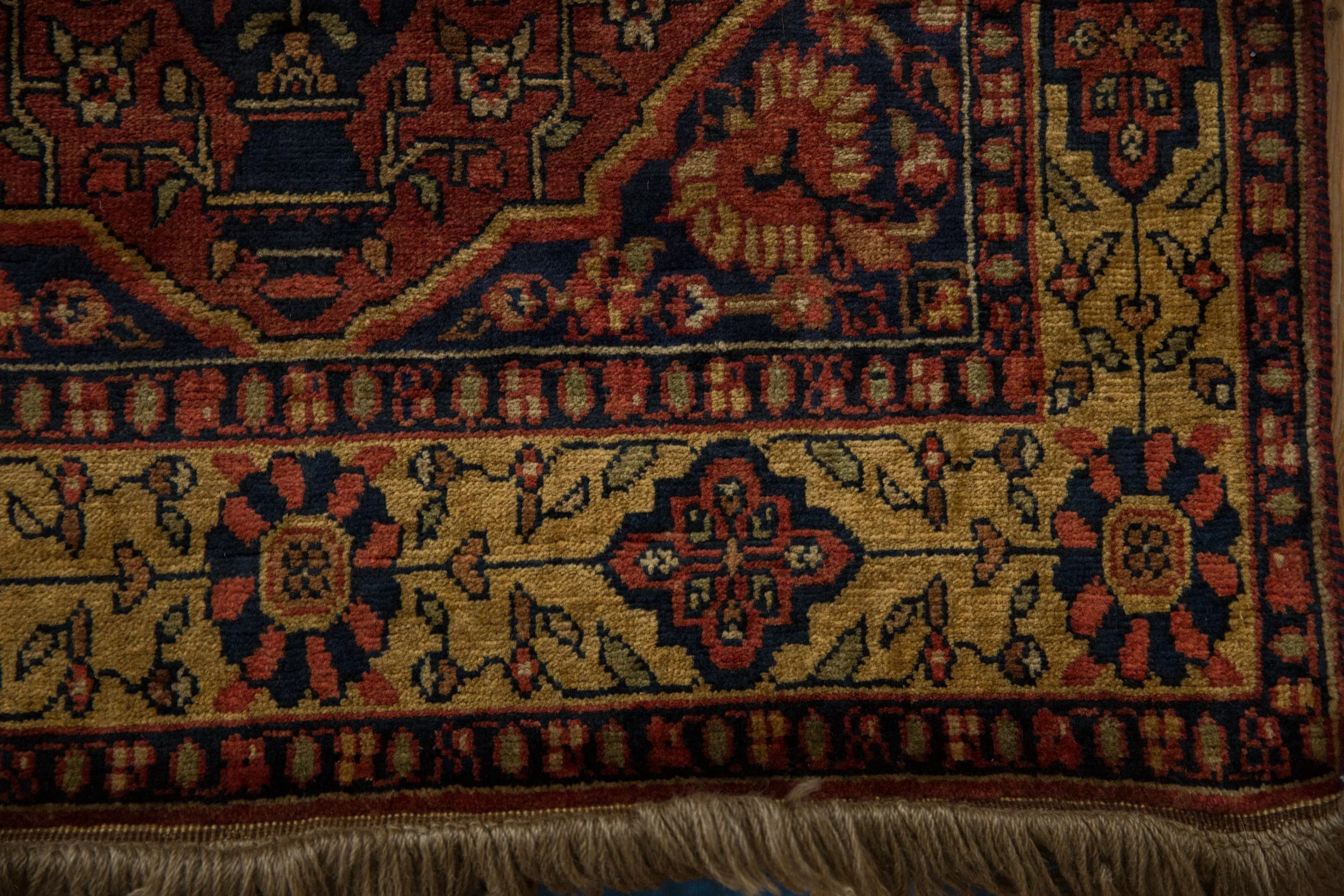 3x5.5 Vintage Indian Bakhtiari Design Rug - Image 8