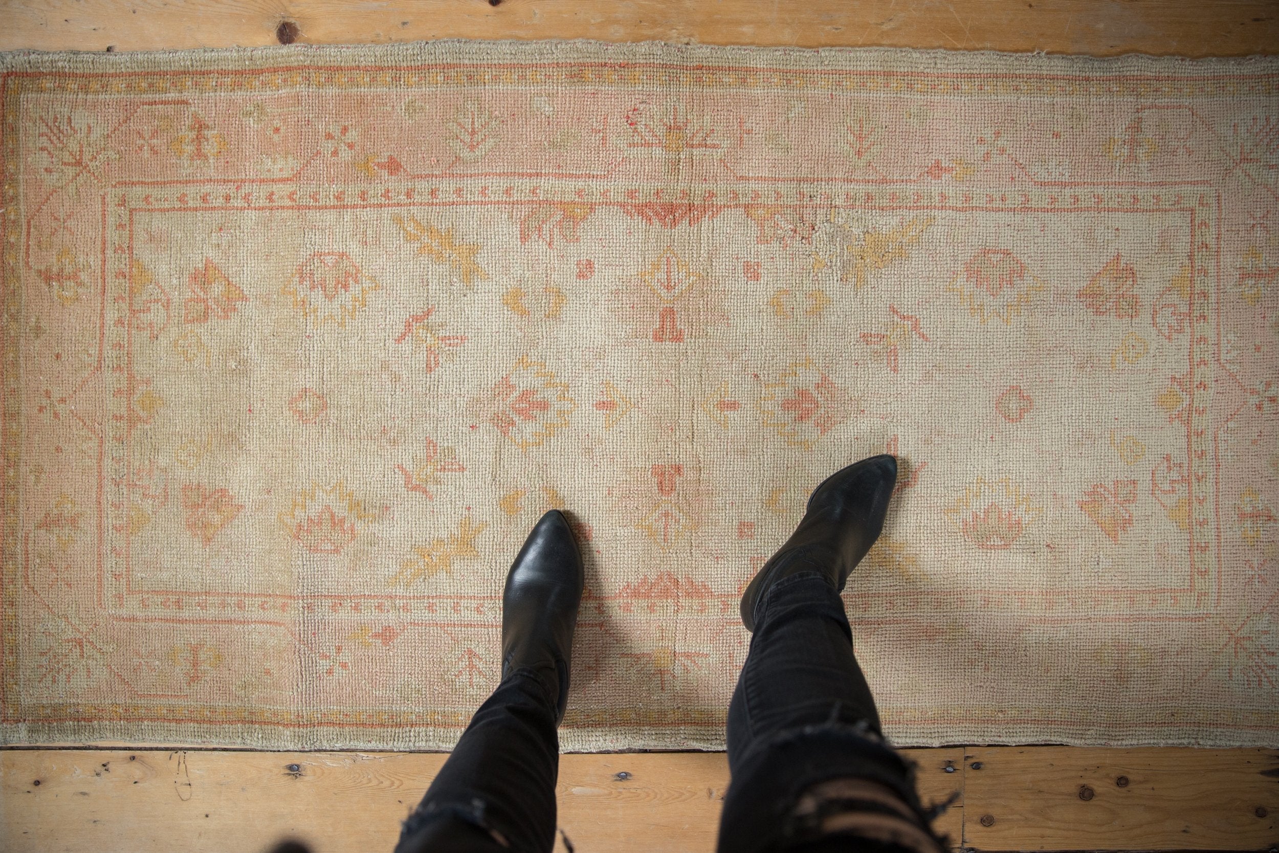 3x5.5 Vintage Oushak Rug - Image 2