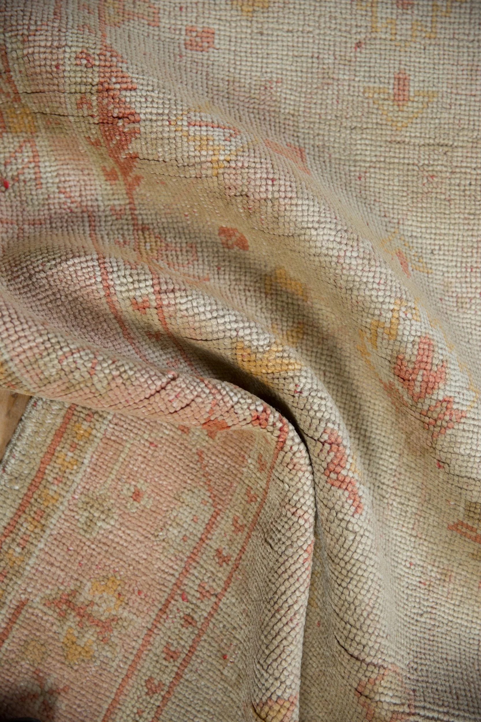 3x5.5 Vintage Oushak Rug - Image 8