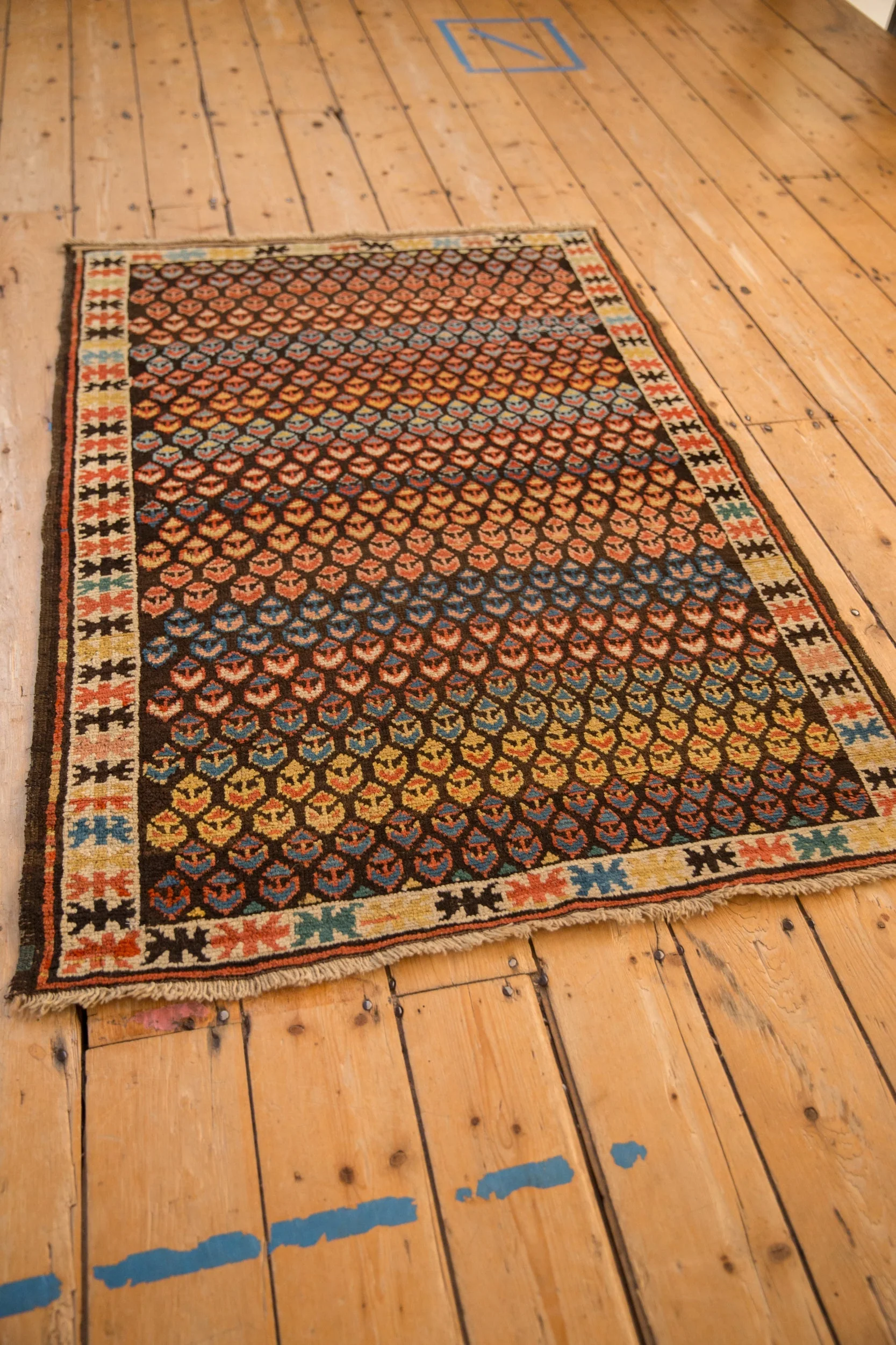 3x5 Antique Caucasian Rug - Image 6