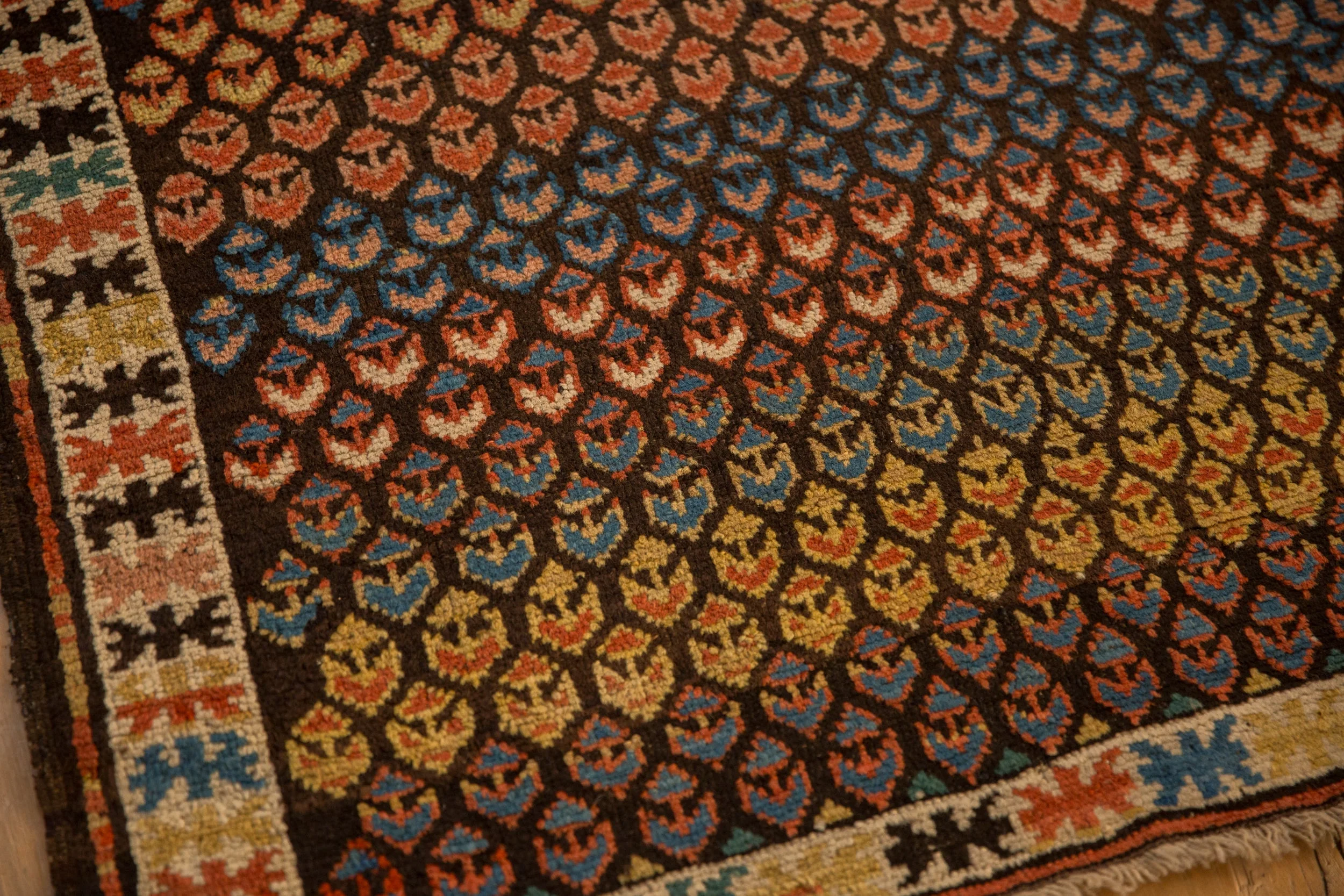 3x5 Antique Caucasian Rug - Image 7