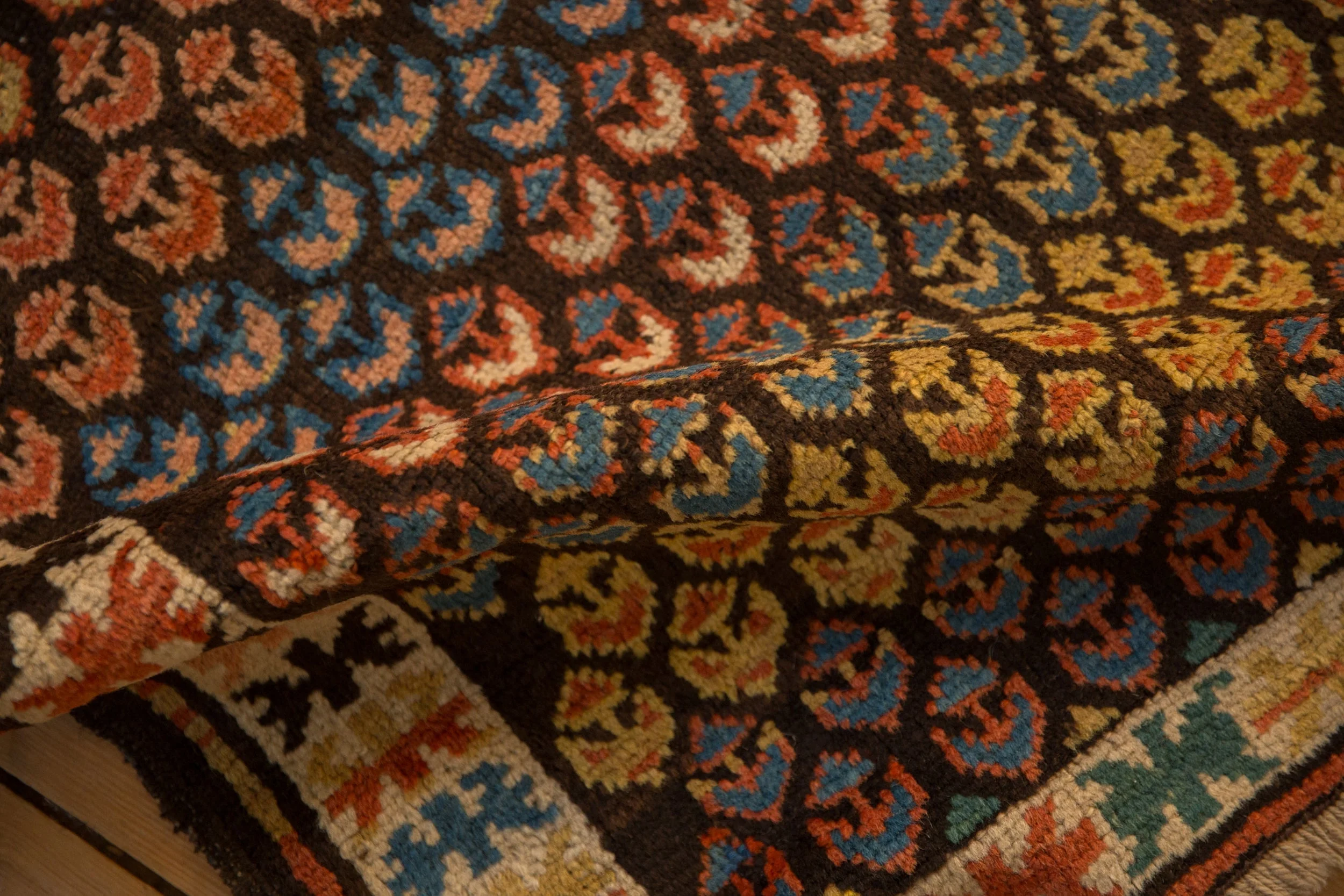 3x5 Antique Caucasian Rug - Image 8