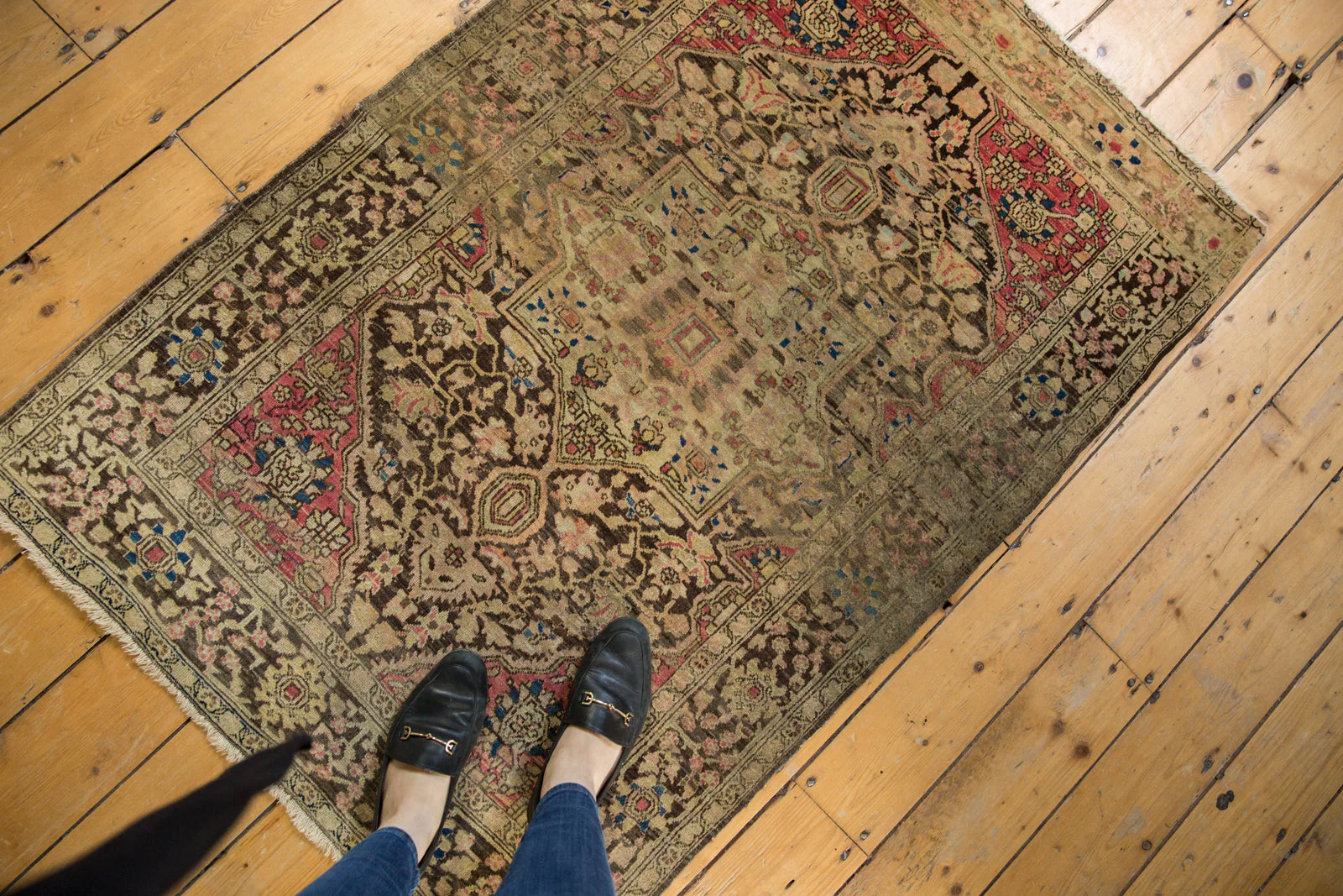 3x5 Antique Farahan Sarouk Rug - Image 2