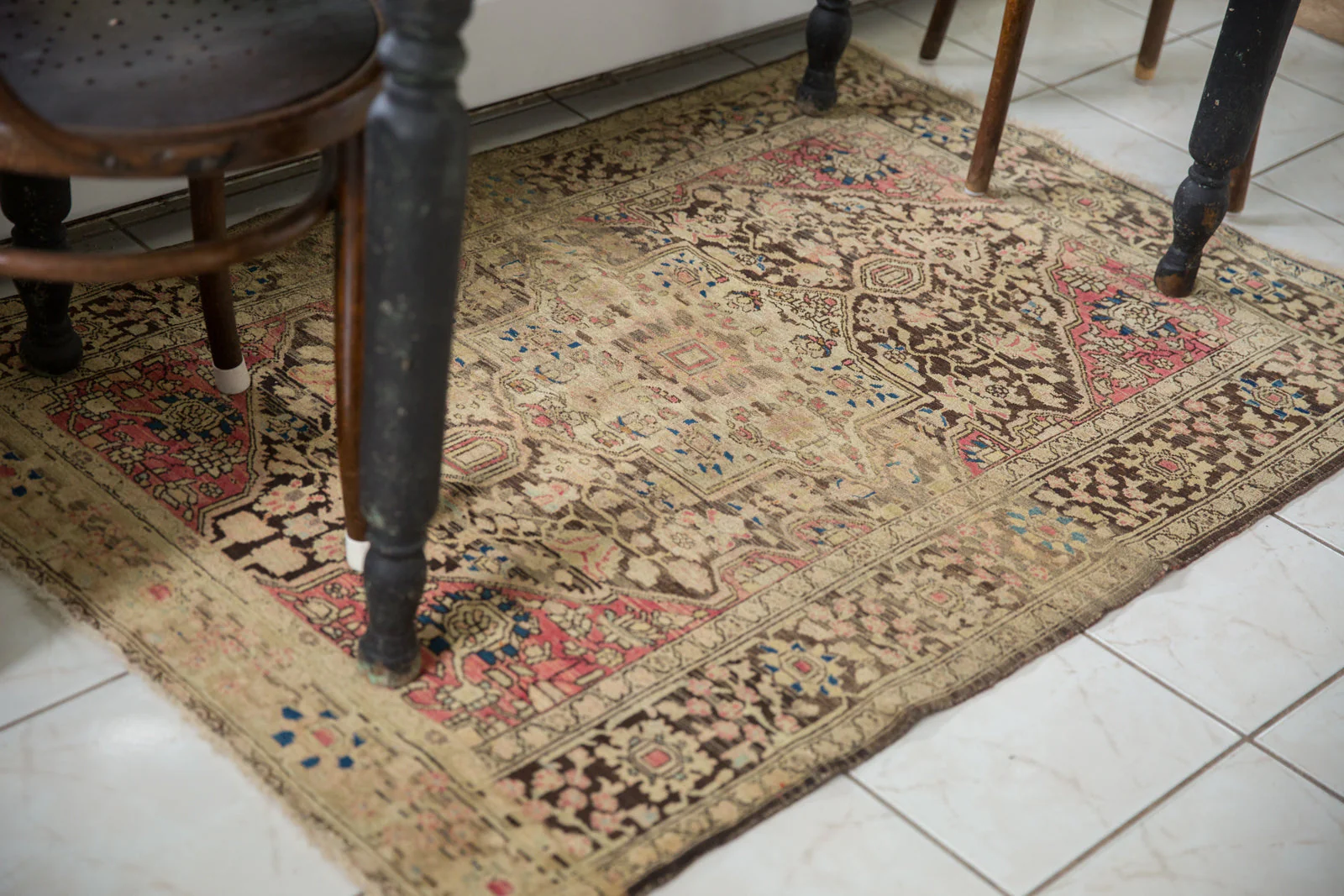 3x5 Antique Farahan Sarouk Rug - Image 5