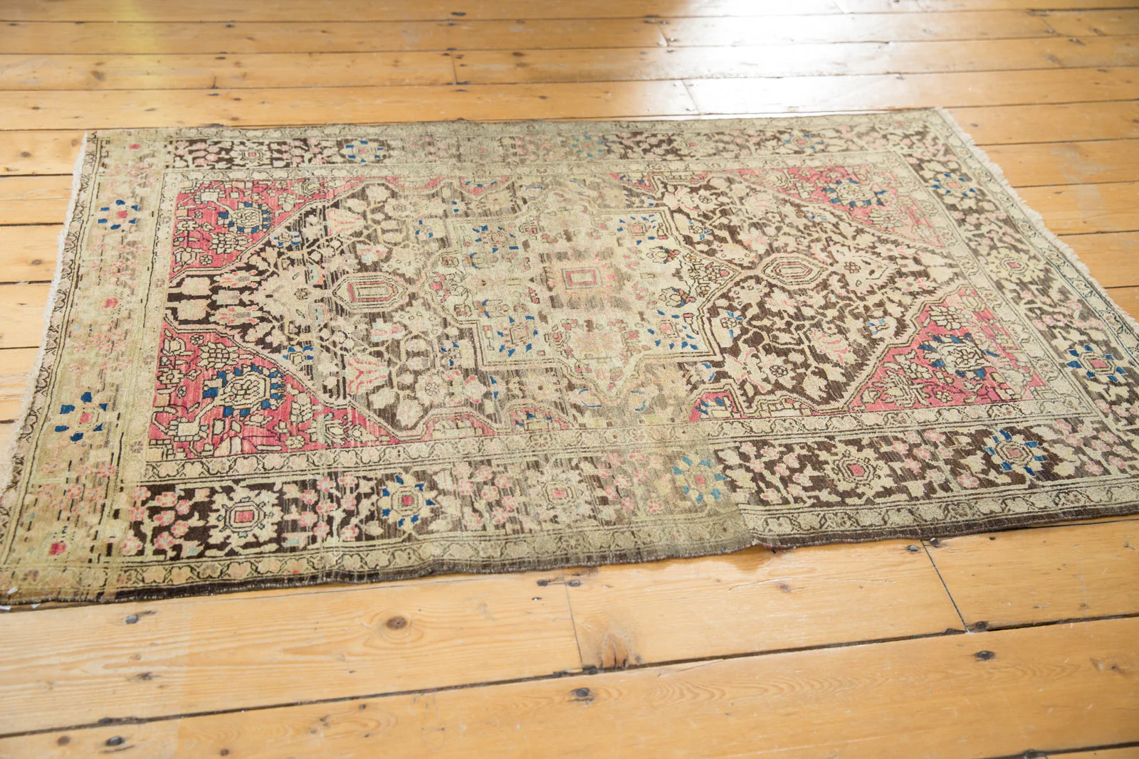 3x5 Antique Farahan Sarouk Rug - Image 9