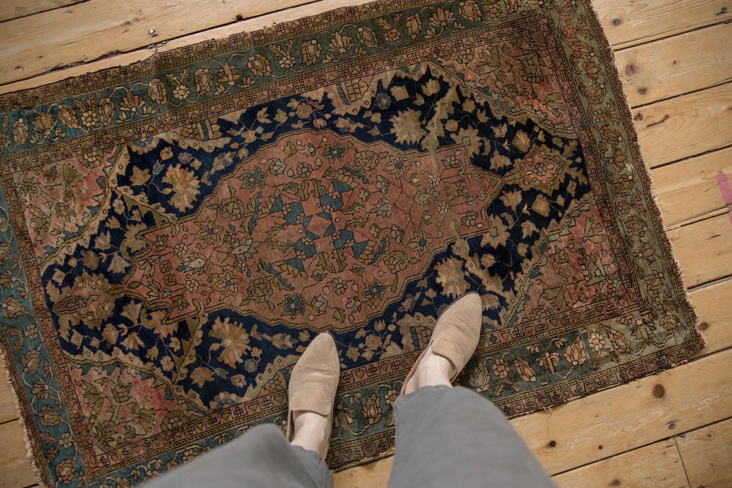 3x5 Antique Fine Malayer Rug - Image 2