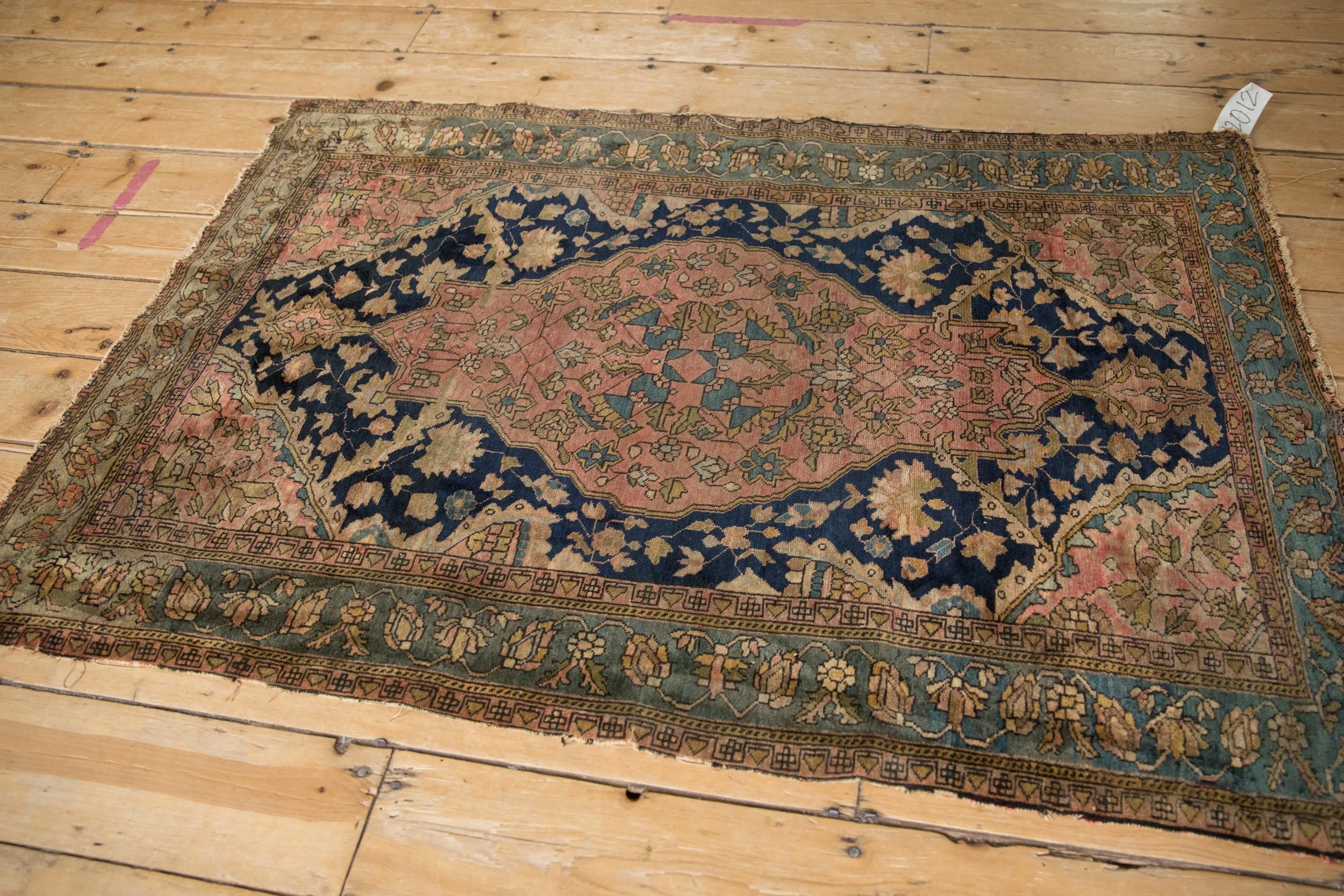 3x5 Antique Fine Malayer Rug - Image 8