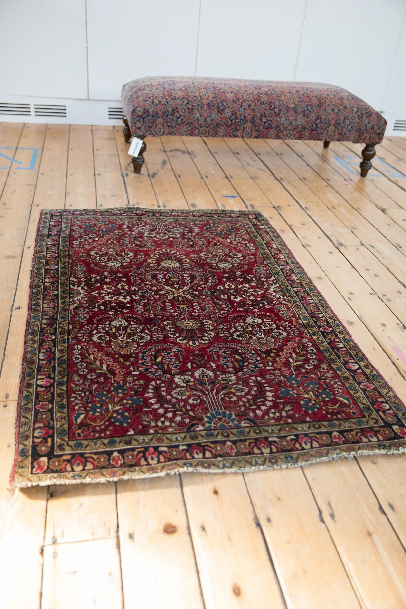 3x5 Antique German Sarouk Rug - Image 4