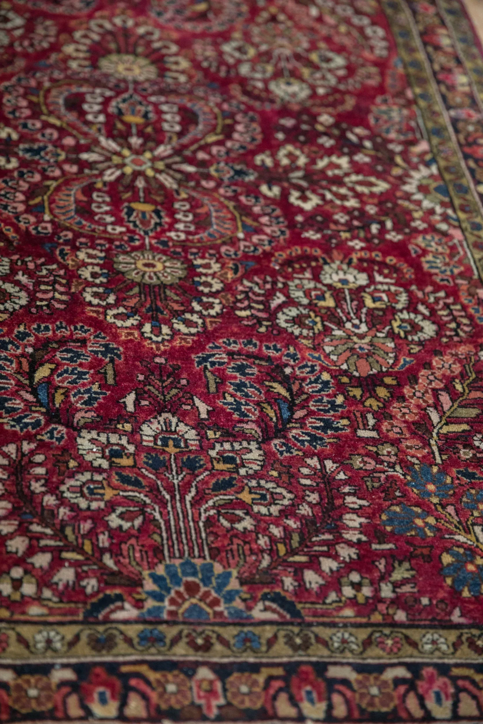 3x5 Antique German Sarouk Rug - Image 5
