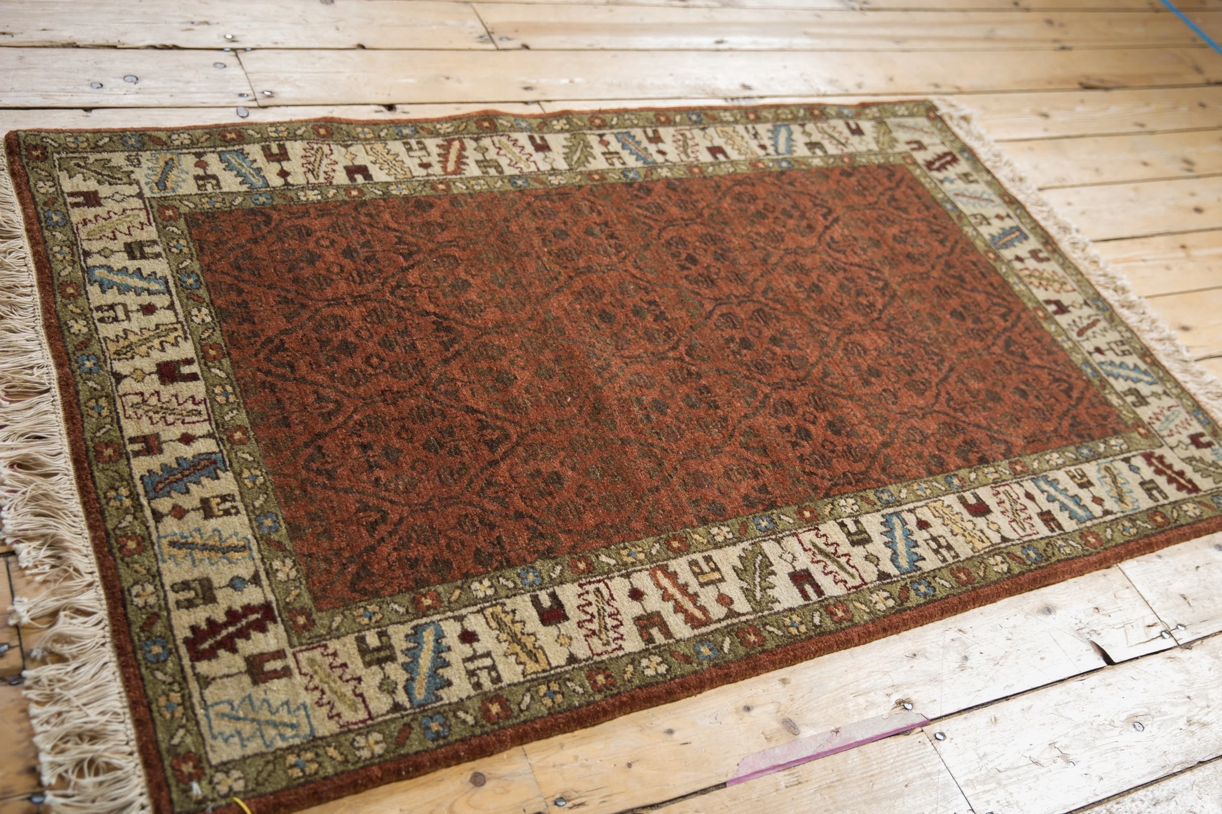 3x5 Vintage Armenian Northwest Persian Design Rug - Image 7
