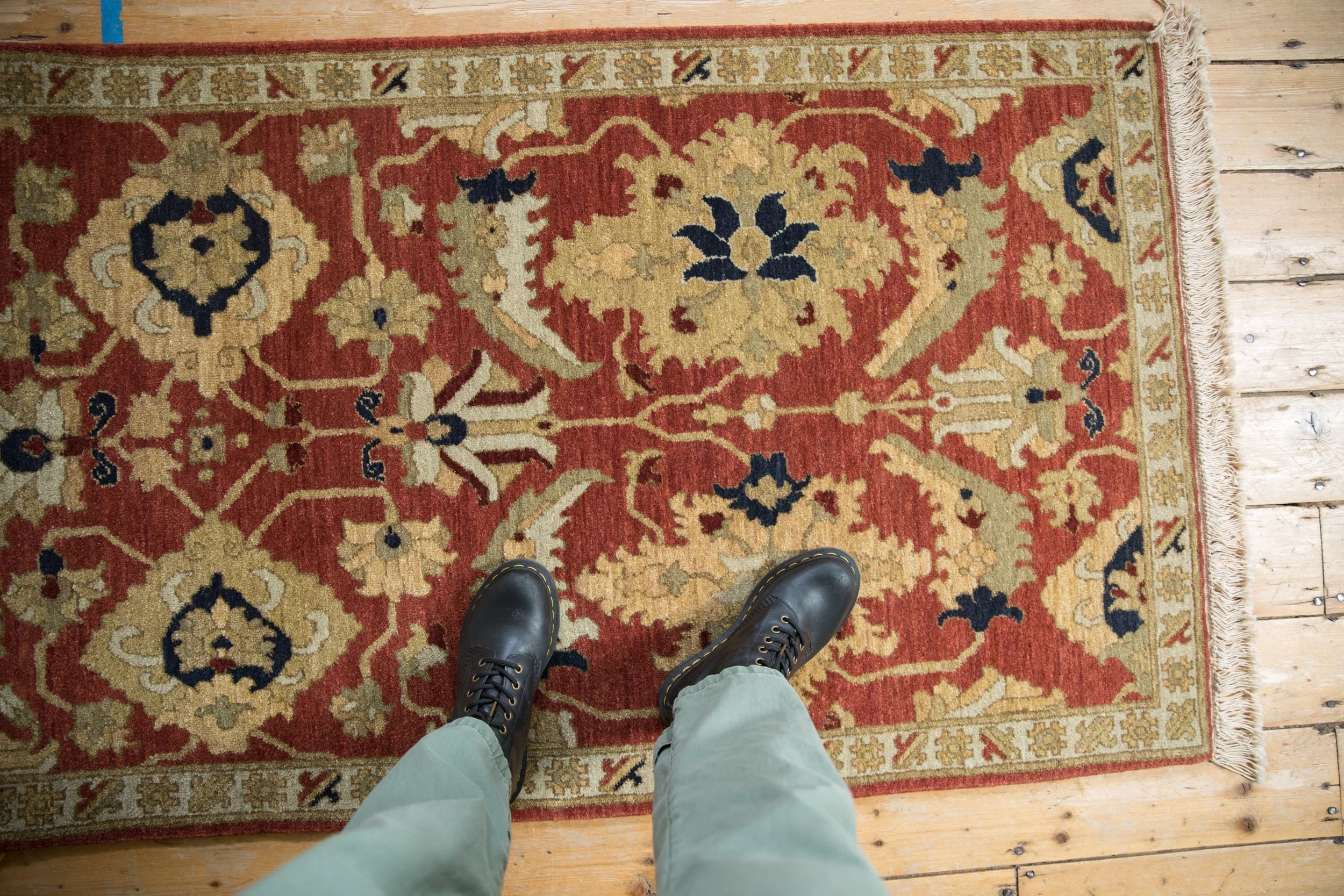 3x5 Vintage Armenian Sultanabad Design Rug - Image 2