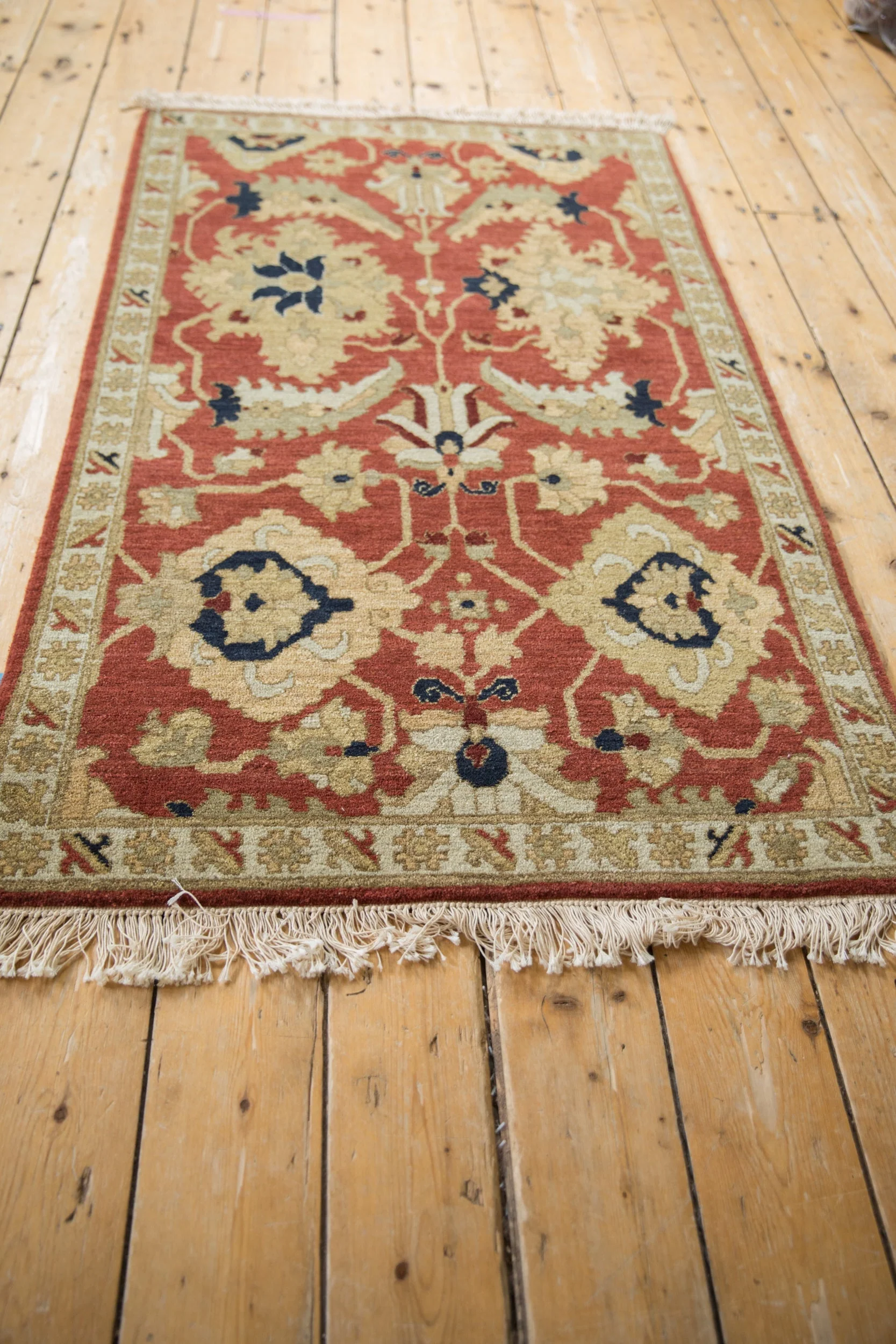 3x5 Vintage Armenian Sultanabad Design Rug - Image 6
