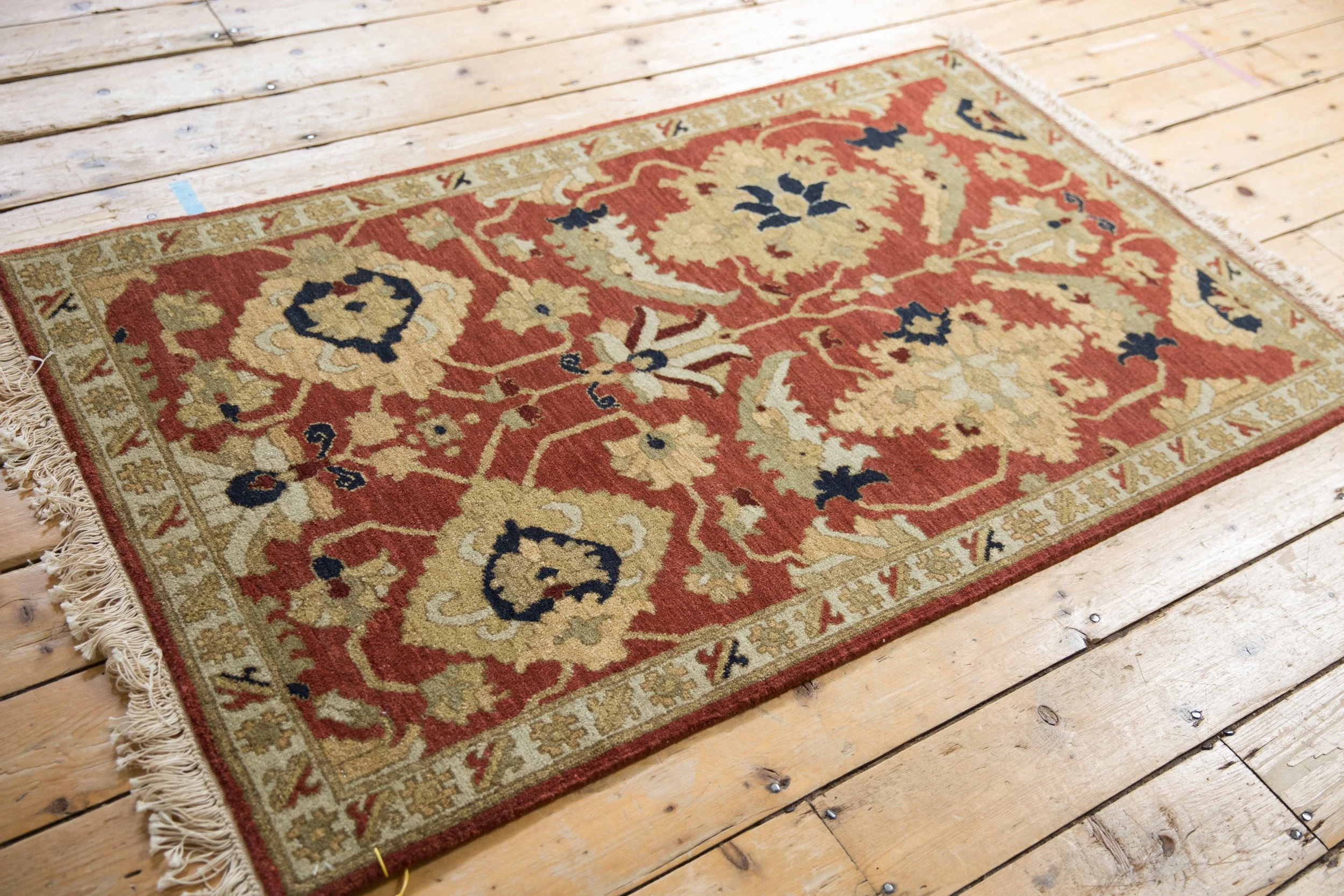 3x5 Vintage Armenian Sultanabad Design Rug - Image 7