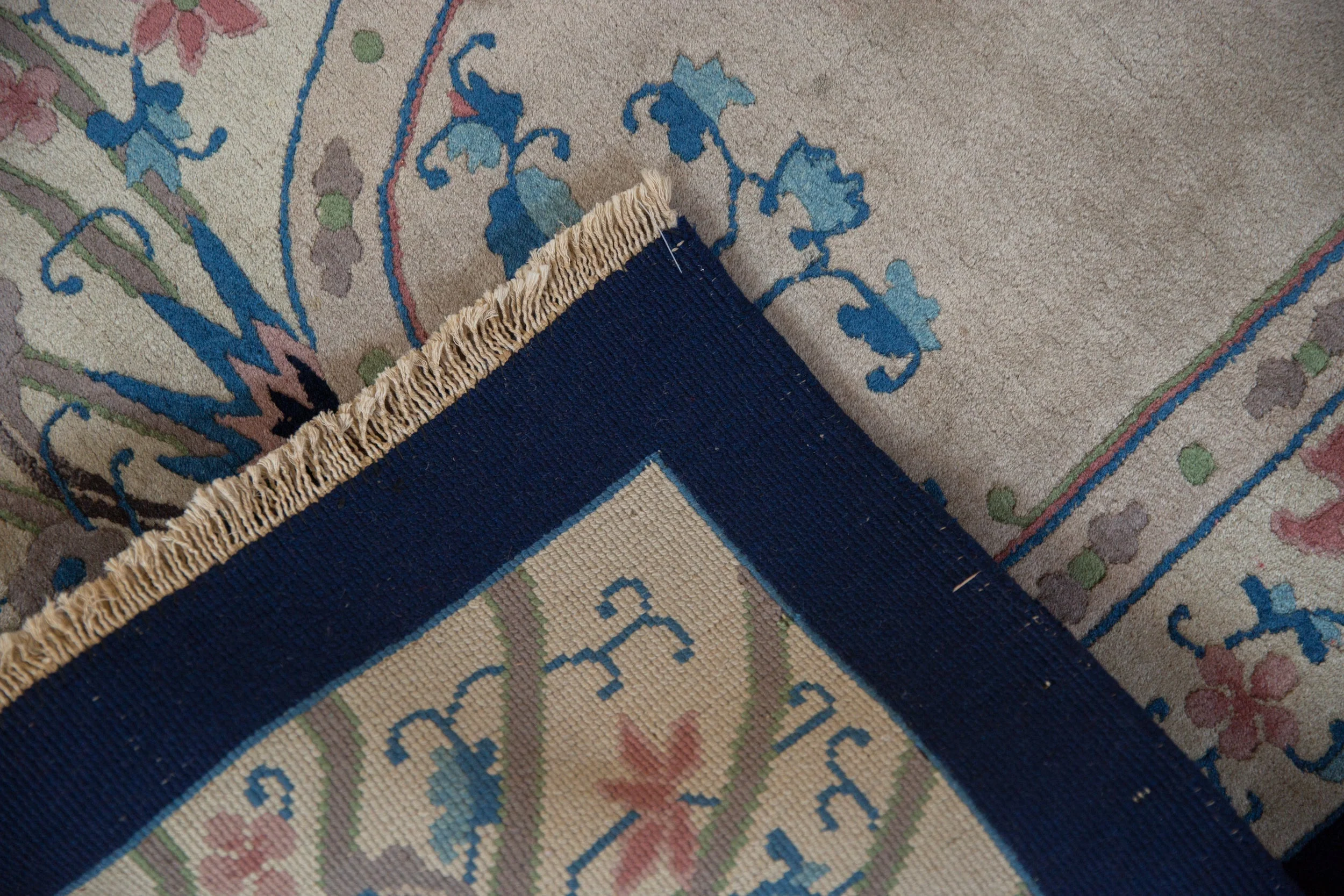 3x5 Vintage Art Deco Rug - Image 9