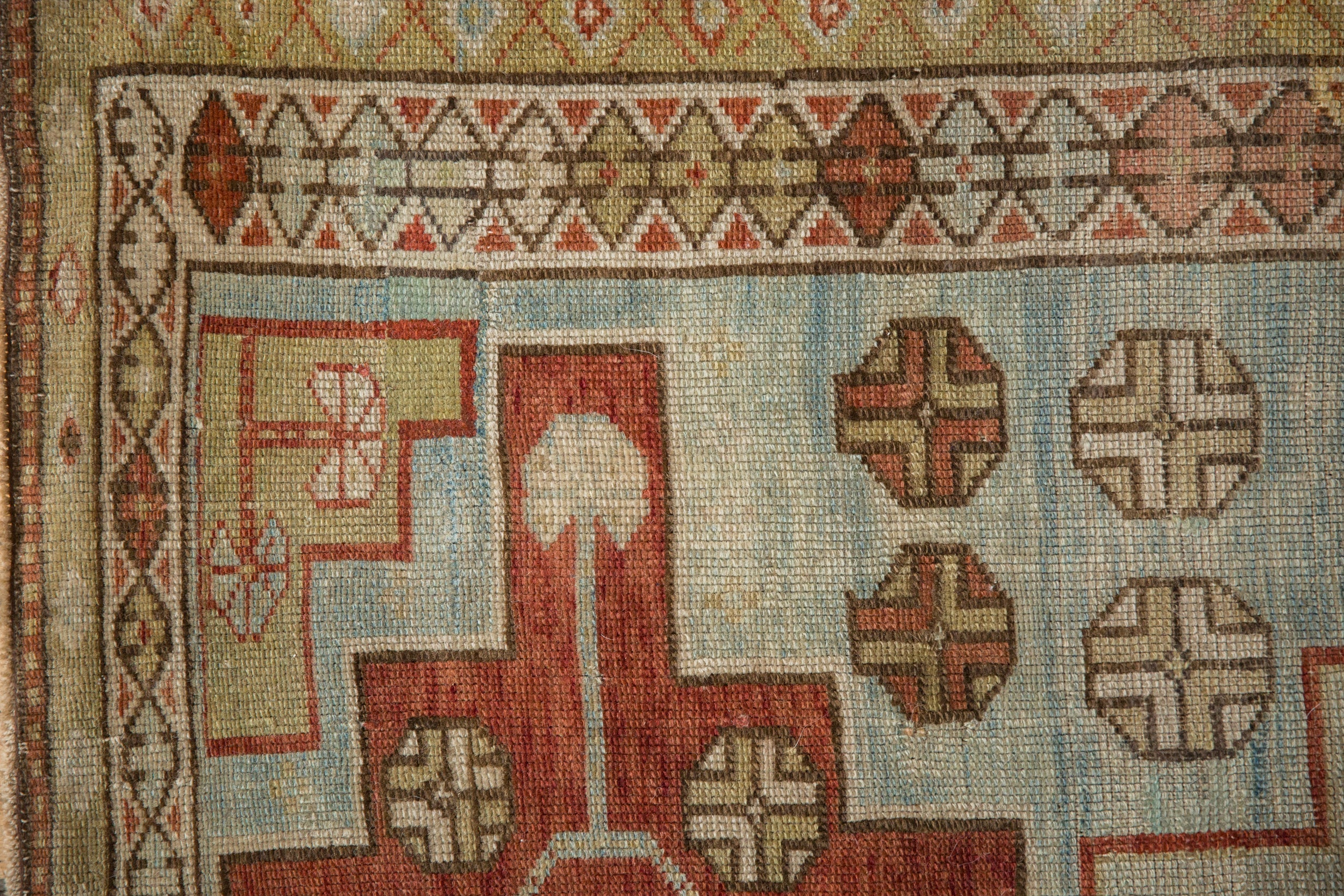 3x5 Vintage Distressed Caucasian Rug - Image 3