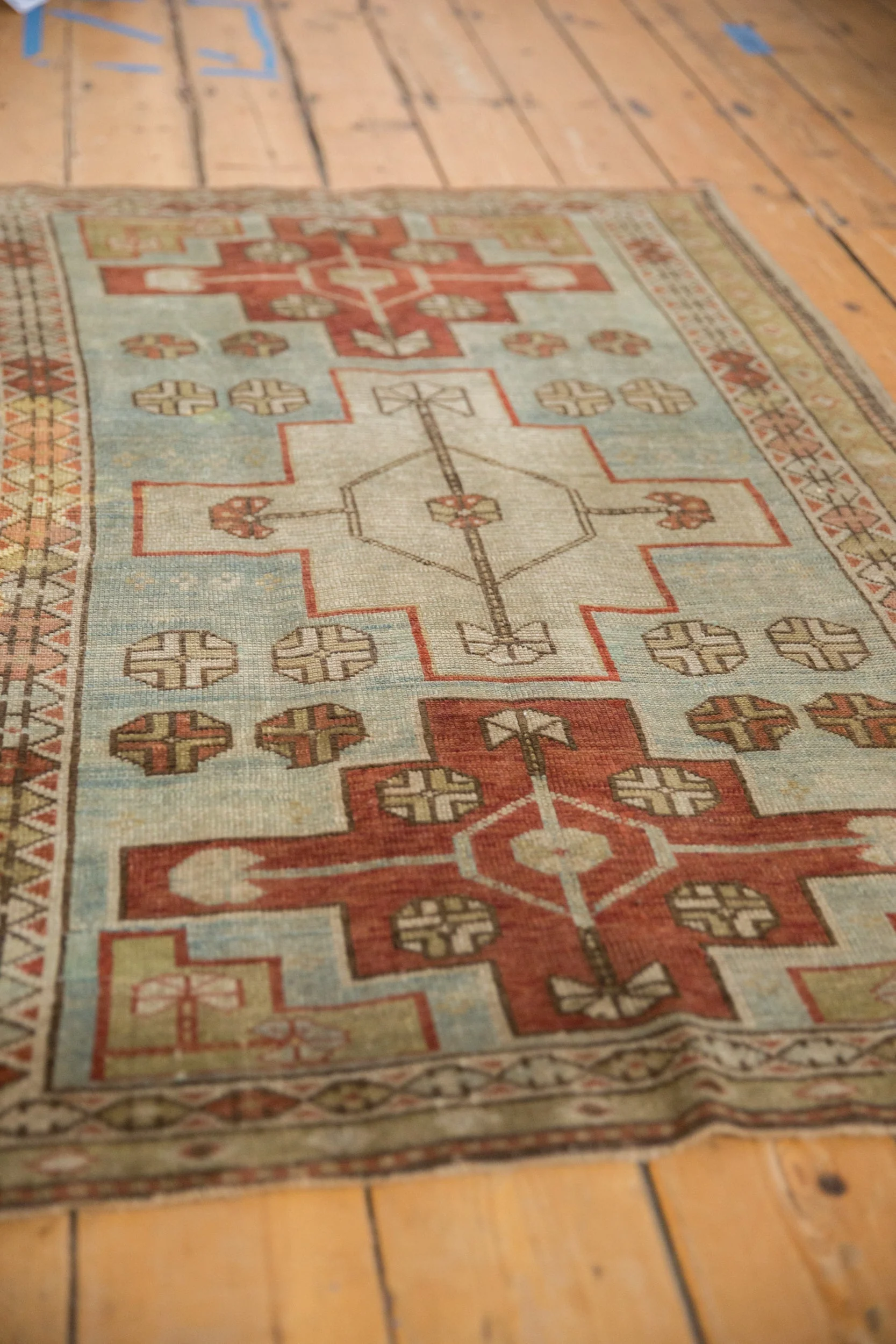 3x5 Vintage Distressed Caucasian Rug - Image 4