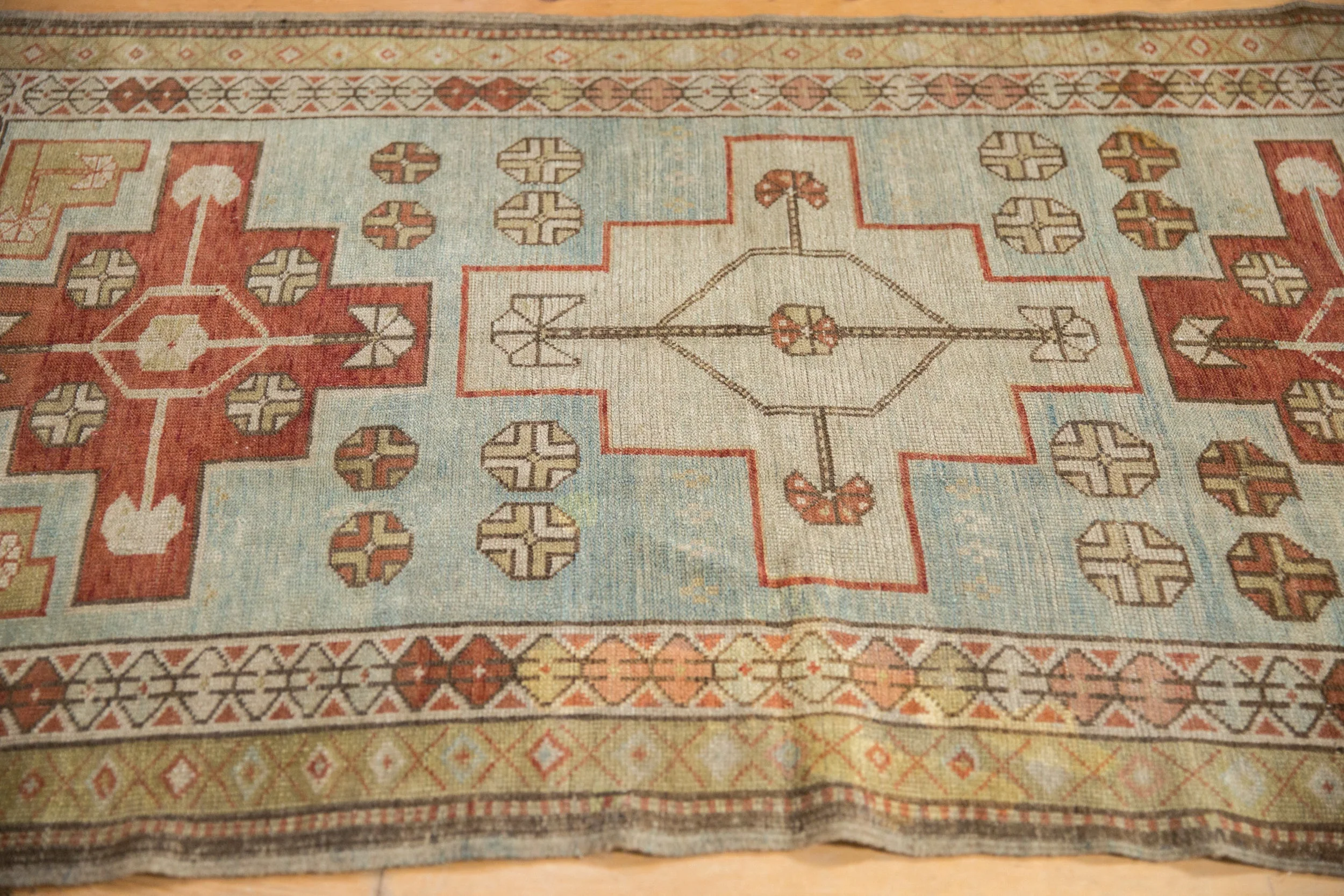 3x5 Vintage Distressed Caucasian Rug - Image 5