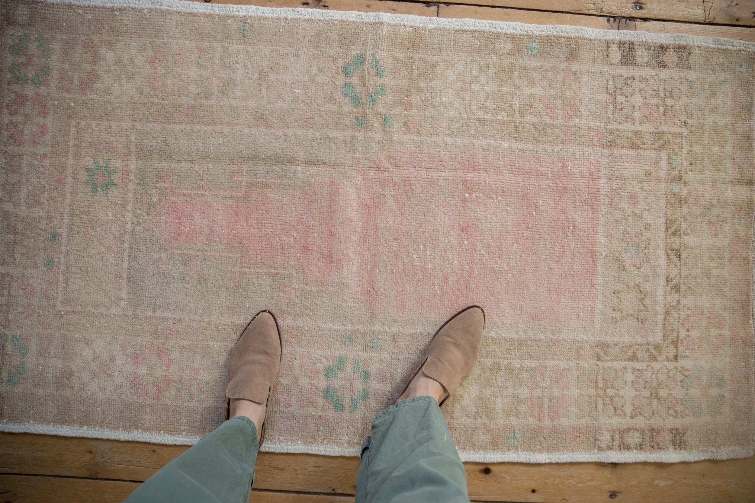 3x5 Vintage Distressed Oushak Rug - Image 2