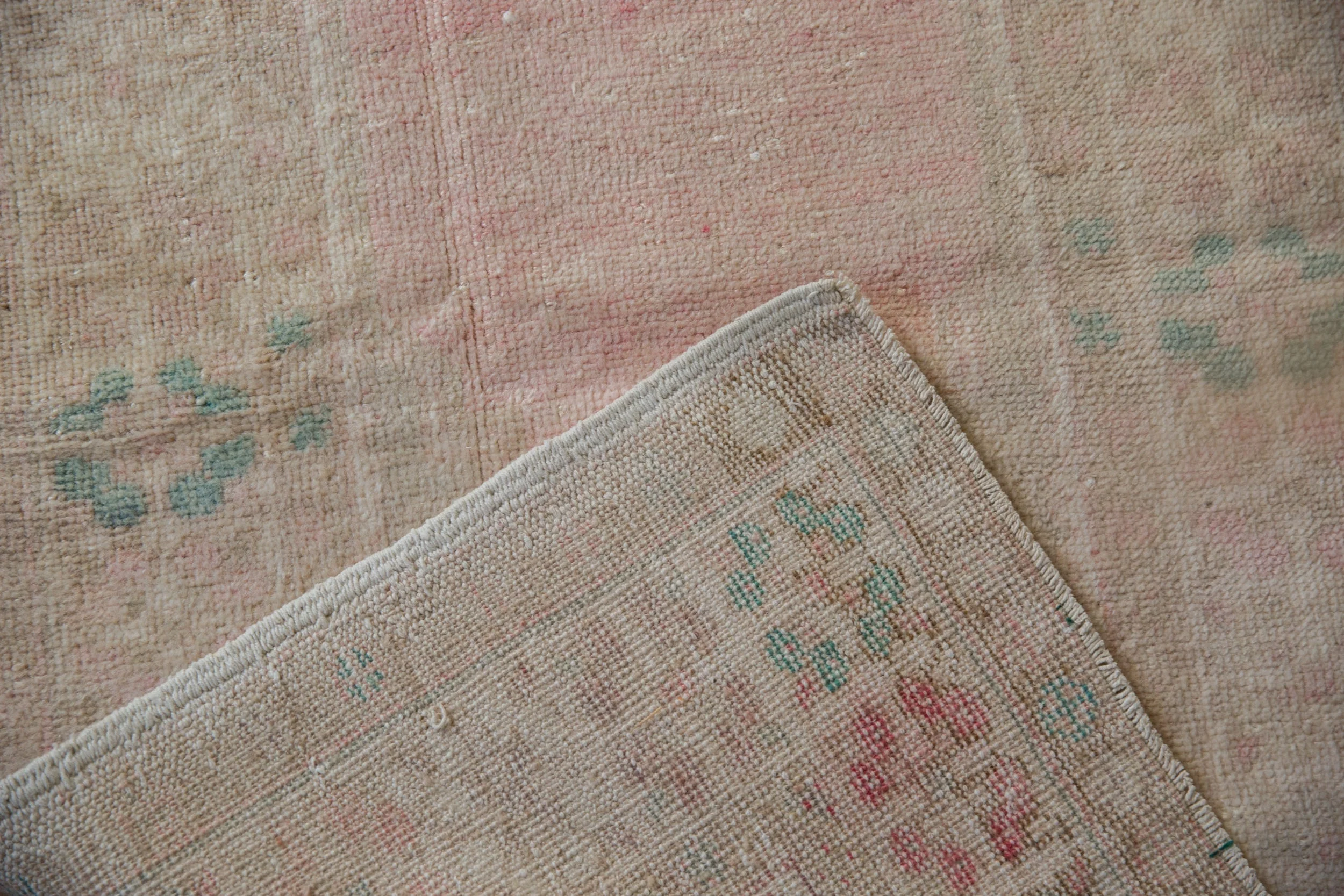 3x5 Vintage Distressed Oushak Rug - Image 9