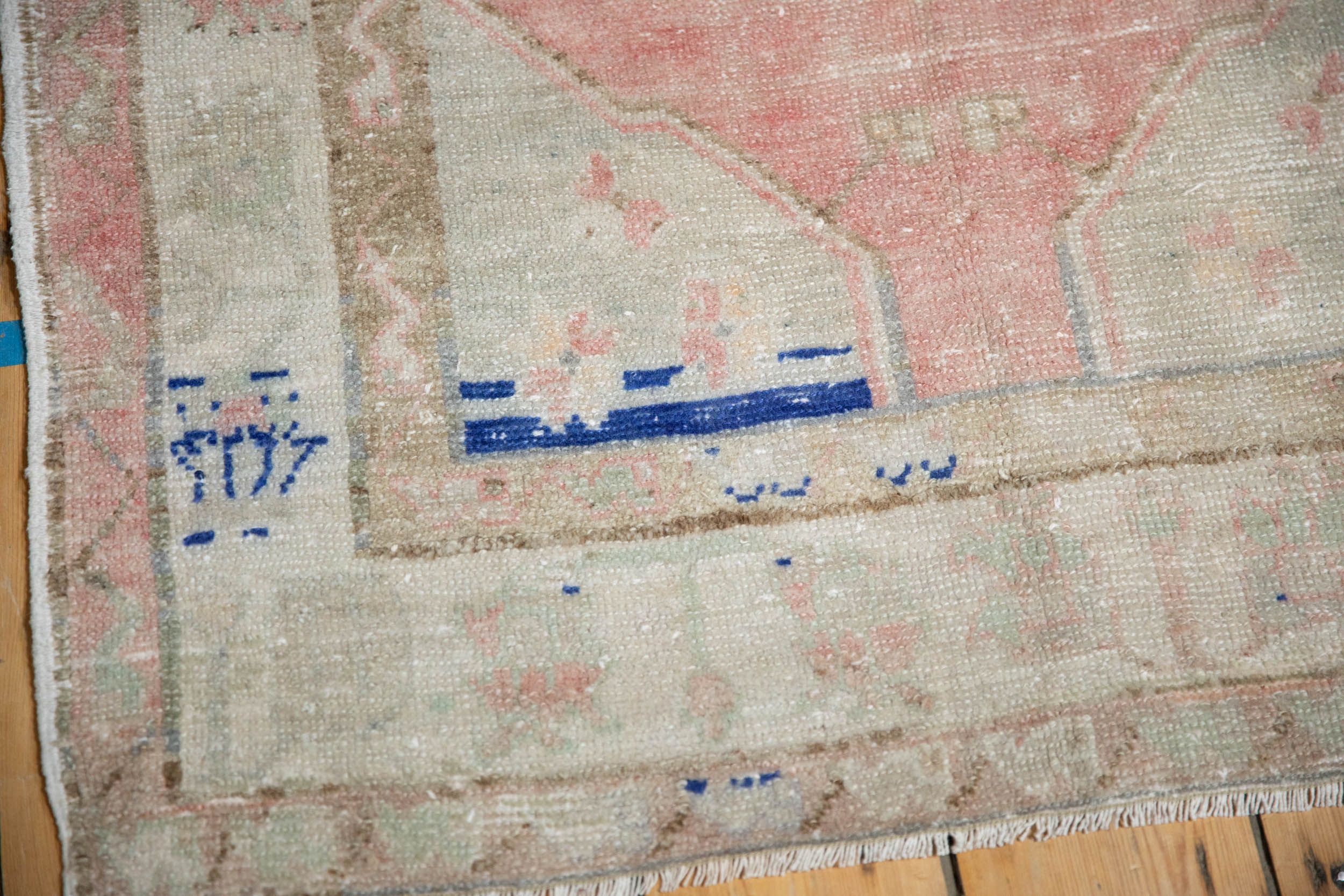 3x5 Vintage Distressed Oushak Rug - Image 4