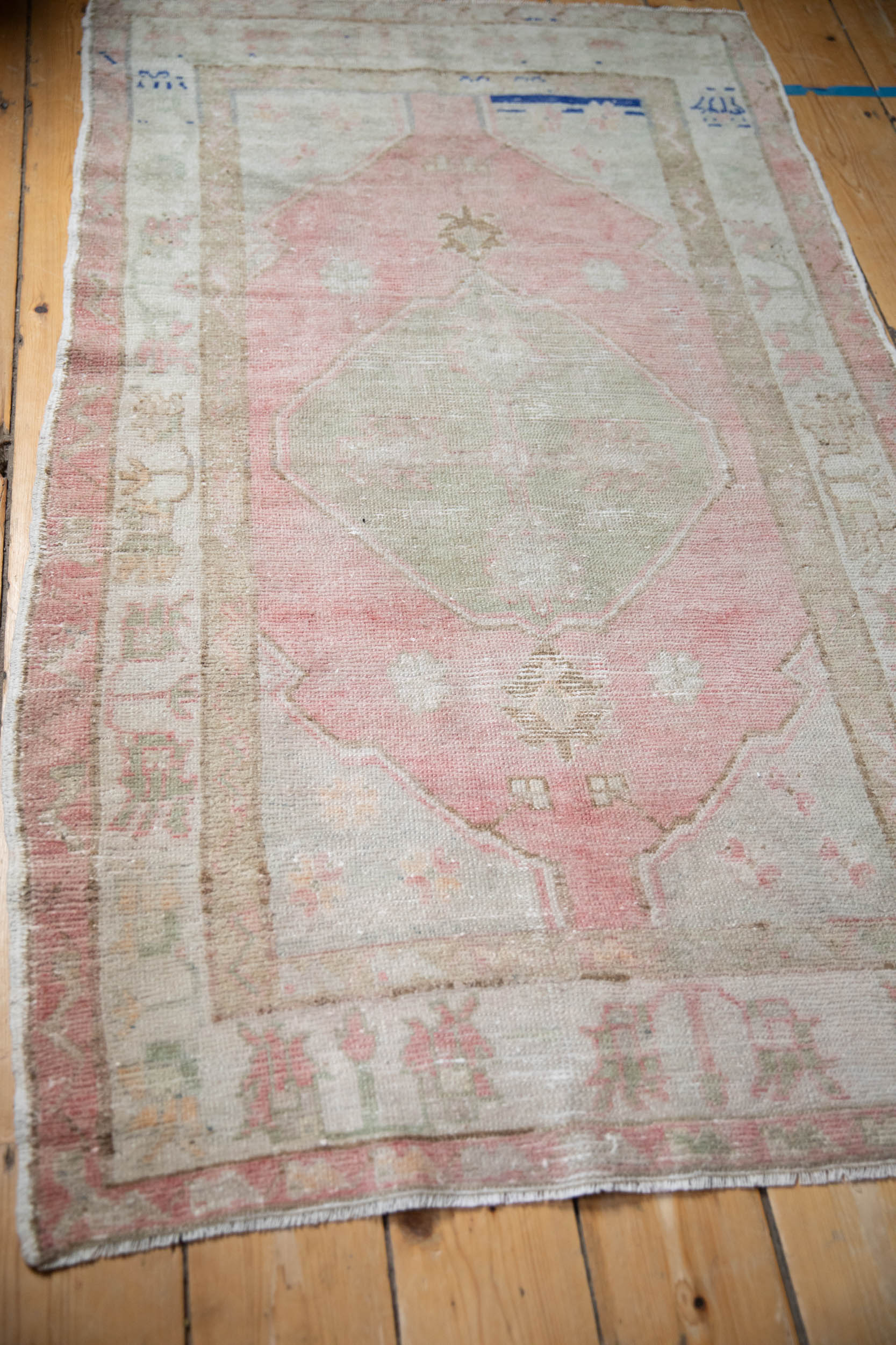 3x5 Vintage Distressed Oushak Rug - Image 5