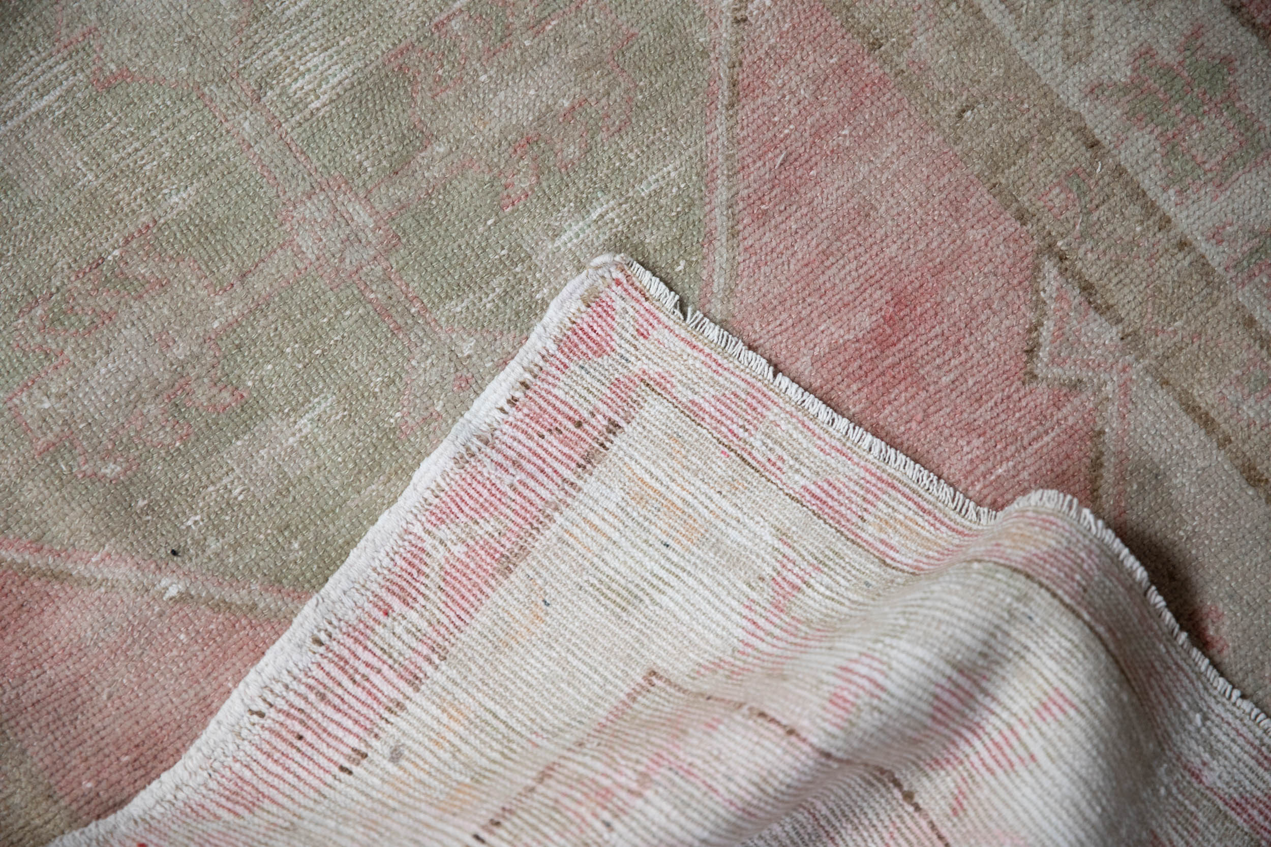 3x5 Vintage Distressed Oushak Rug - Image 9