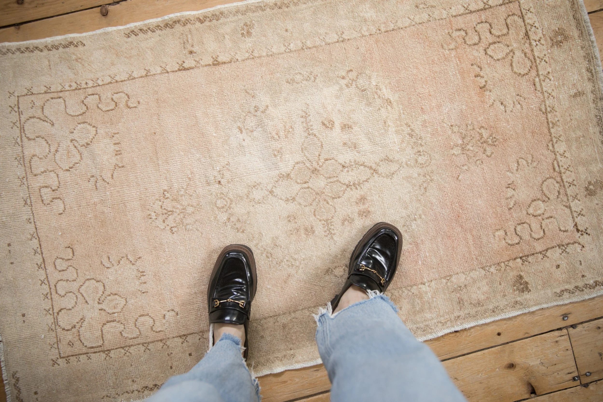 3x5 Vintage Distressed Oushak Rug - Image 2