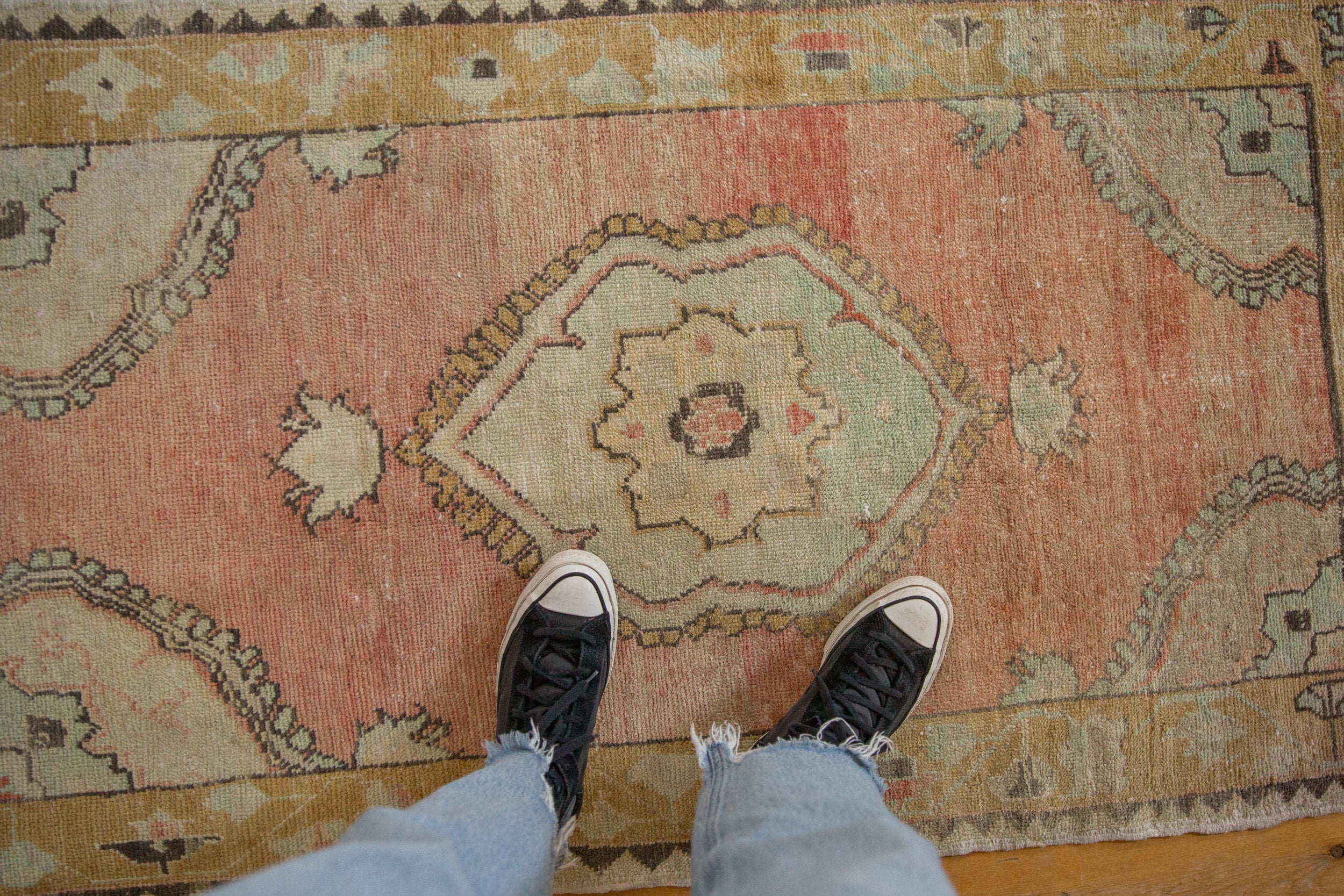 3x5 Vintage Distressed Oushak Rug - Image 2