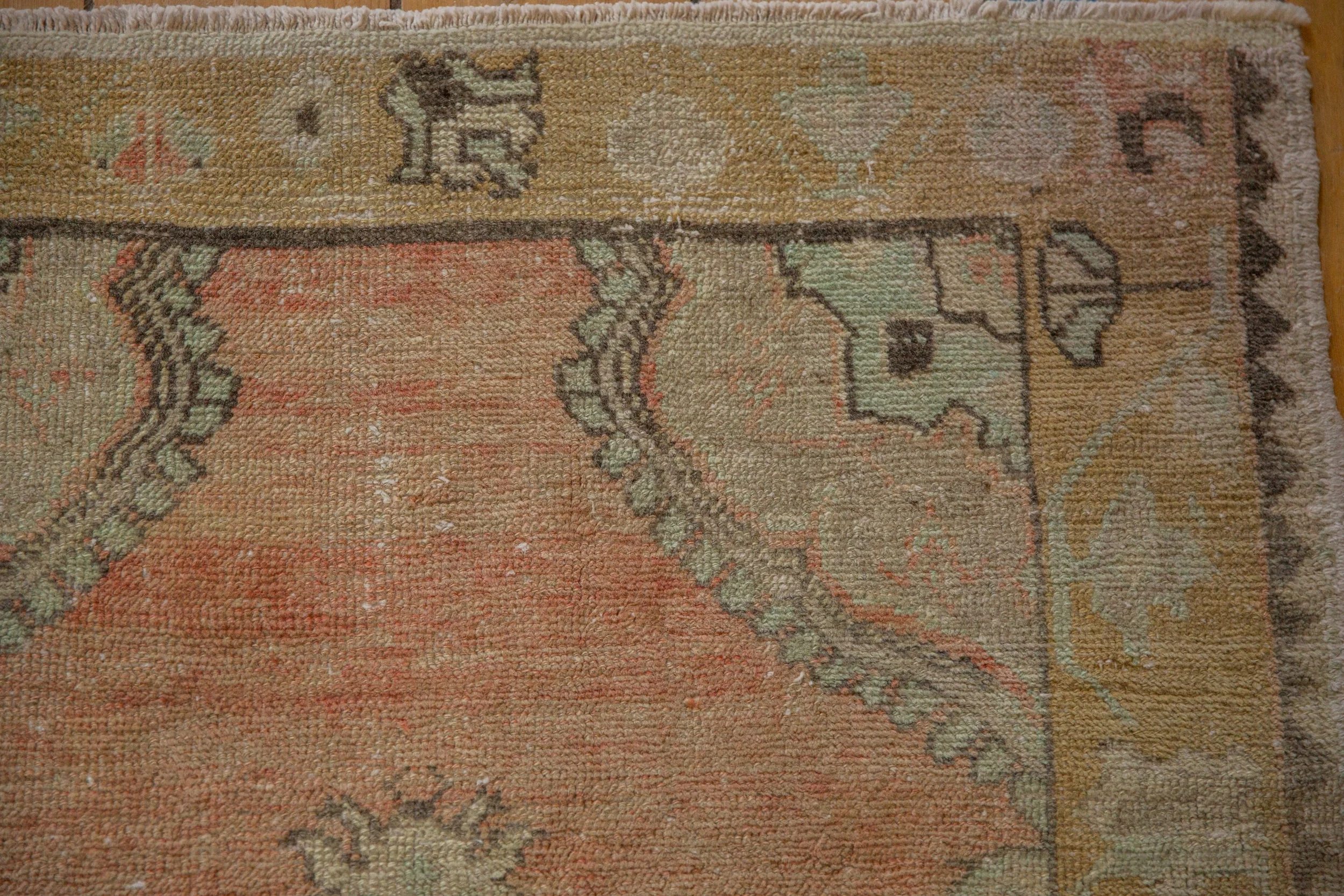 3x5 Vintage Distressed Oushak Rug - Image 4