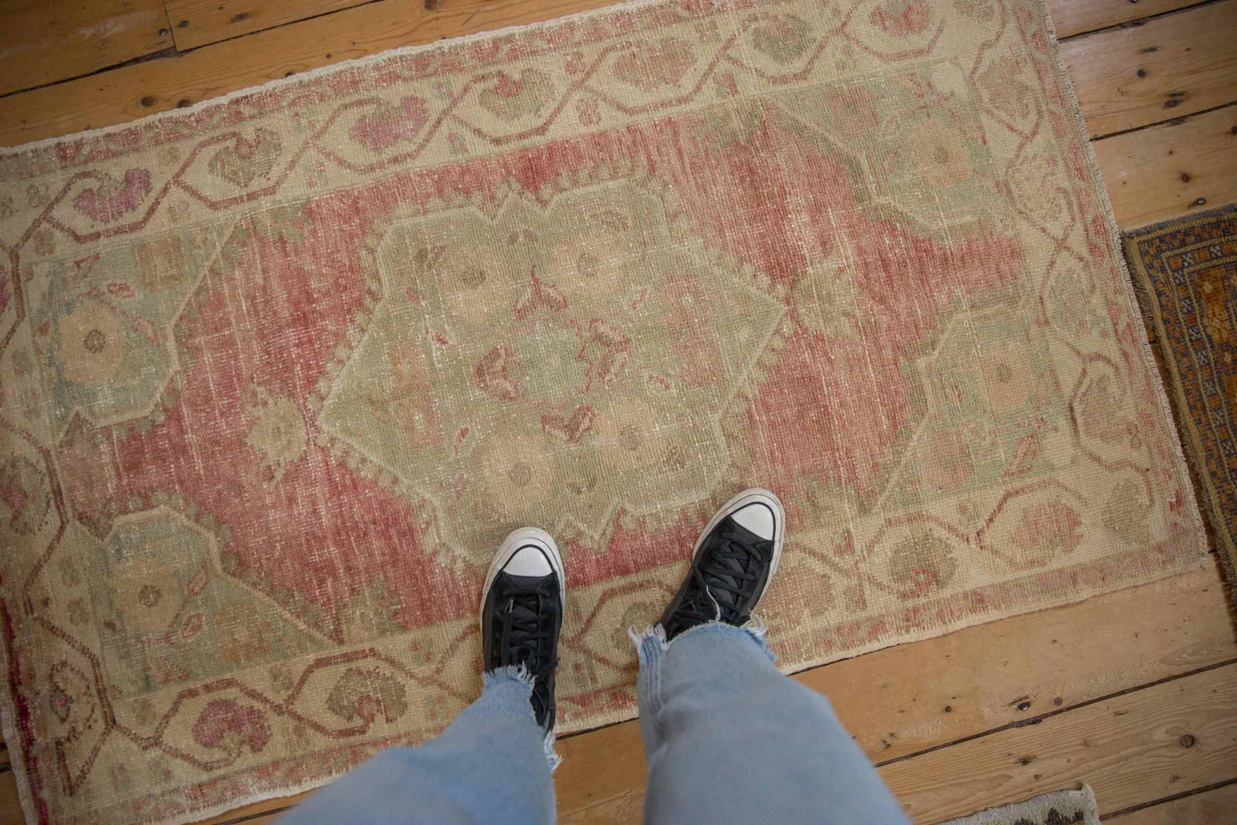 3x5 Vintage Distressed Oushak Rug - Image 2