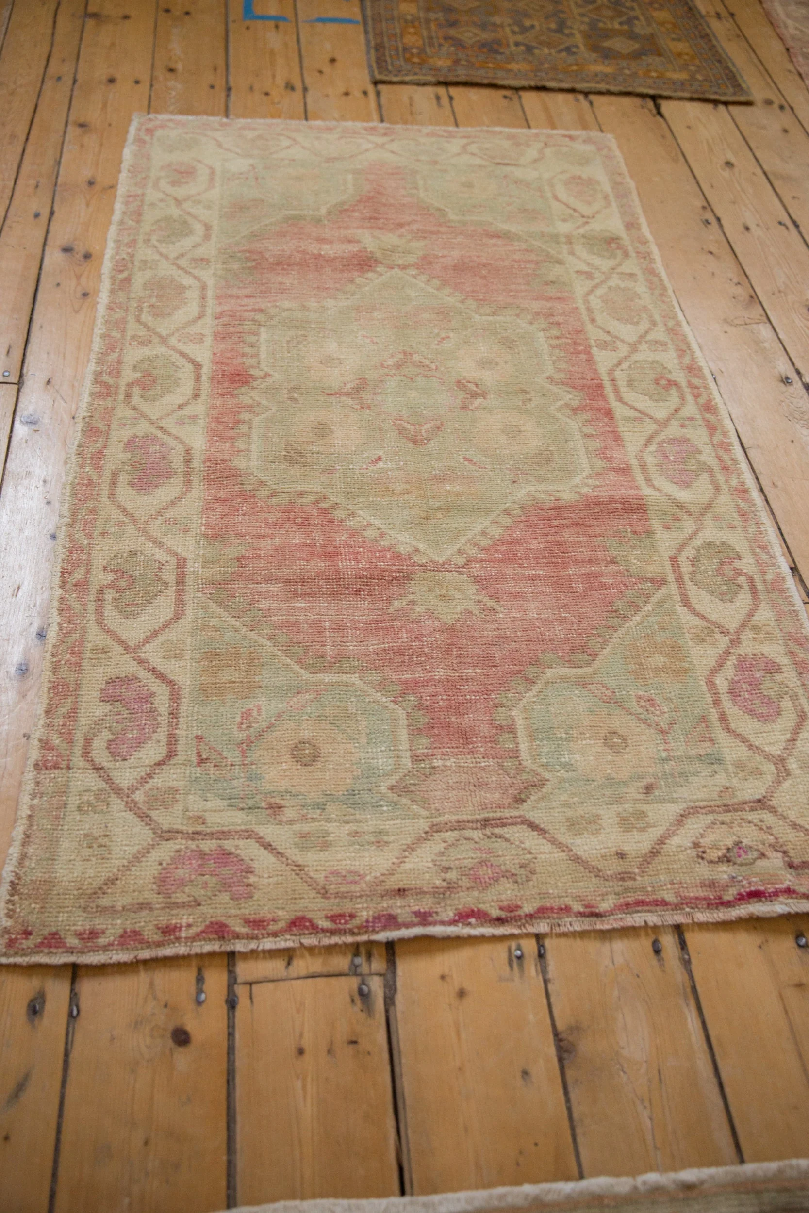 3x5 Vintage Distressed Oushak Rug - Image 5