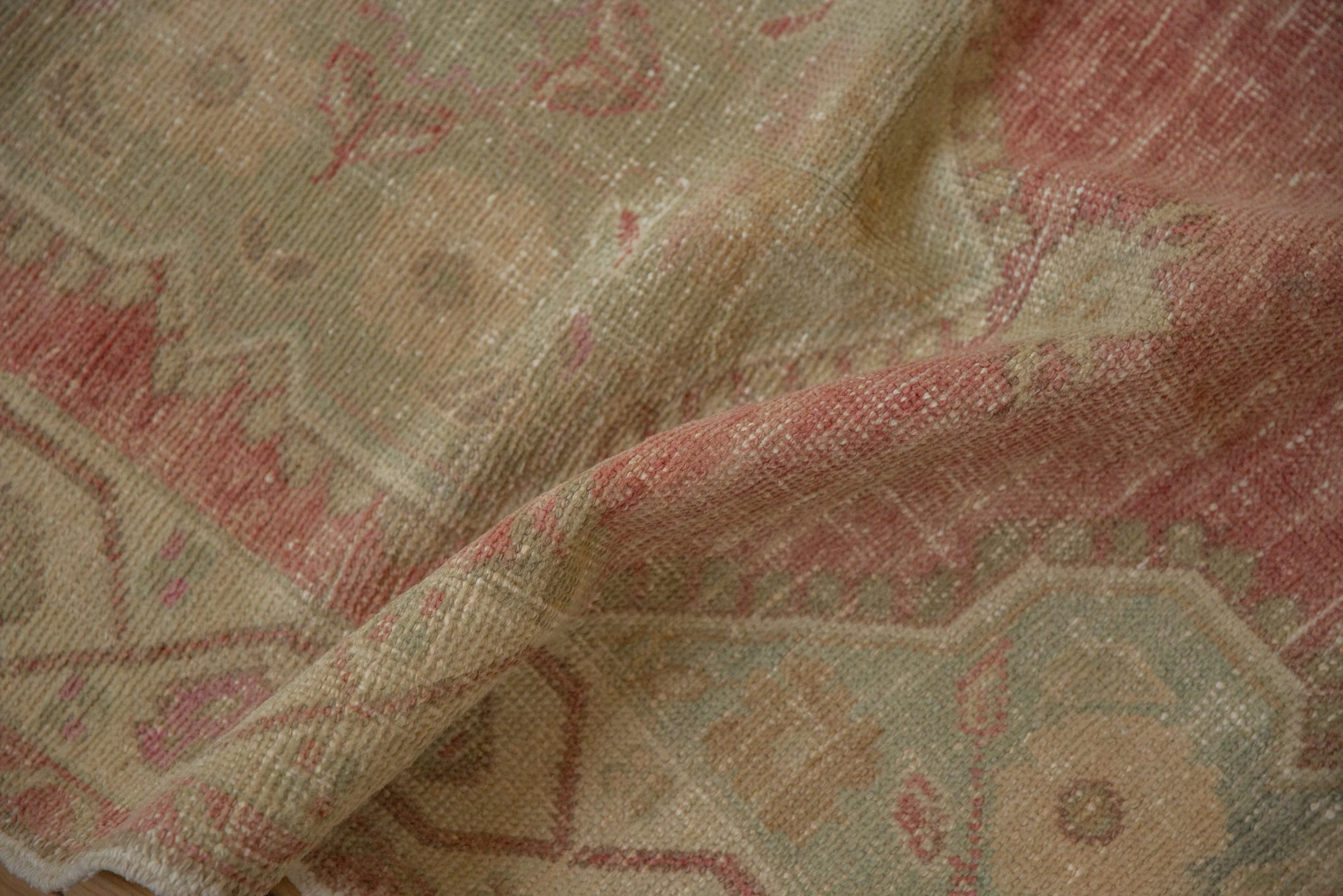 3x5 Vintage Distressed Oushak Rug - Image 7