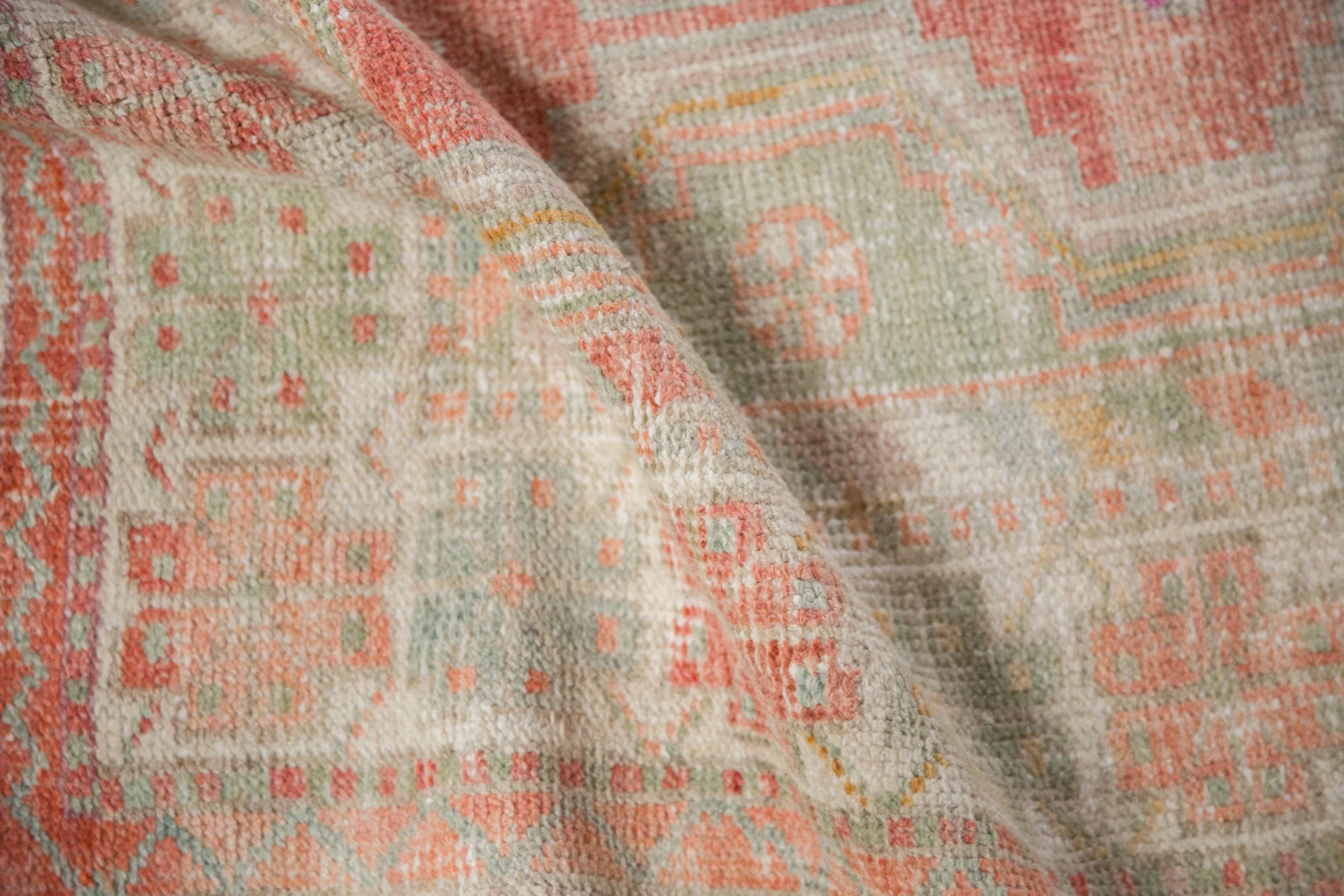 3x5 Vintage Distressed Oushak Rug - Image 9