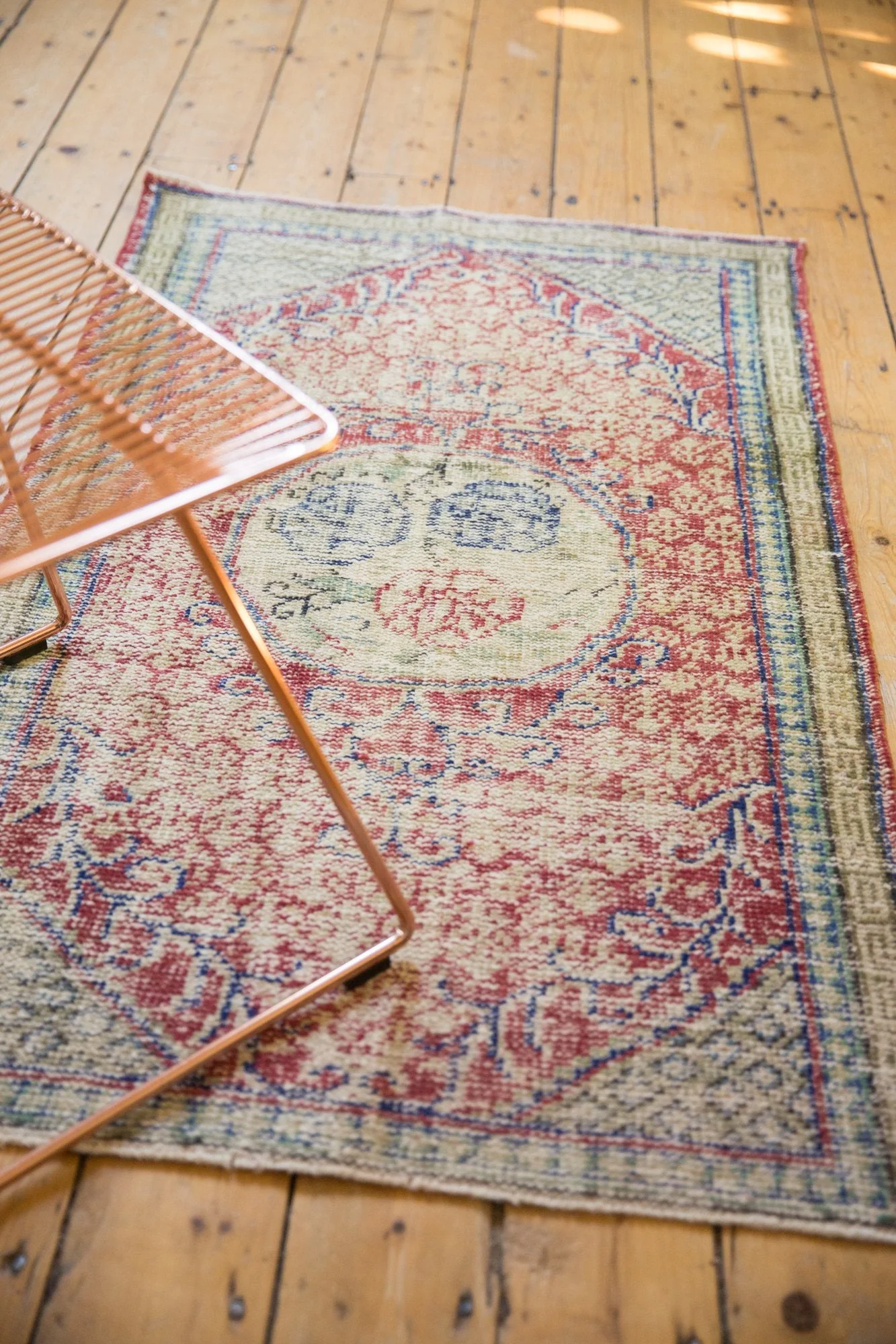 3x5 Vintage Distressed Oushak Rug - Image 4