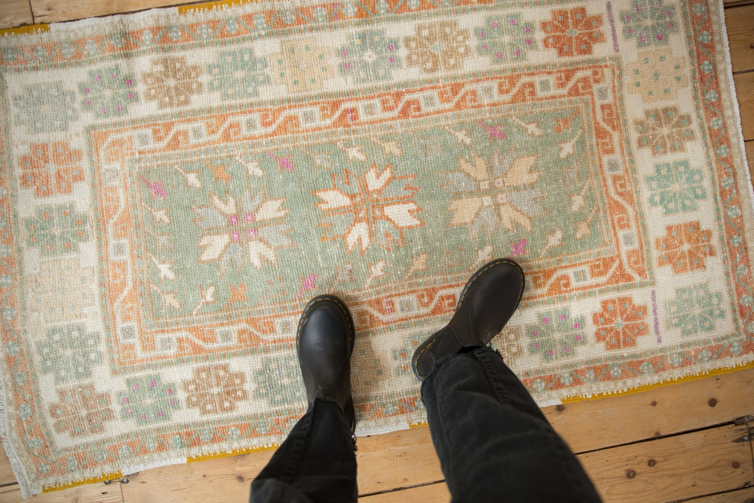 3x5 Vintage Distressed Oushak Rug - Image 2