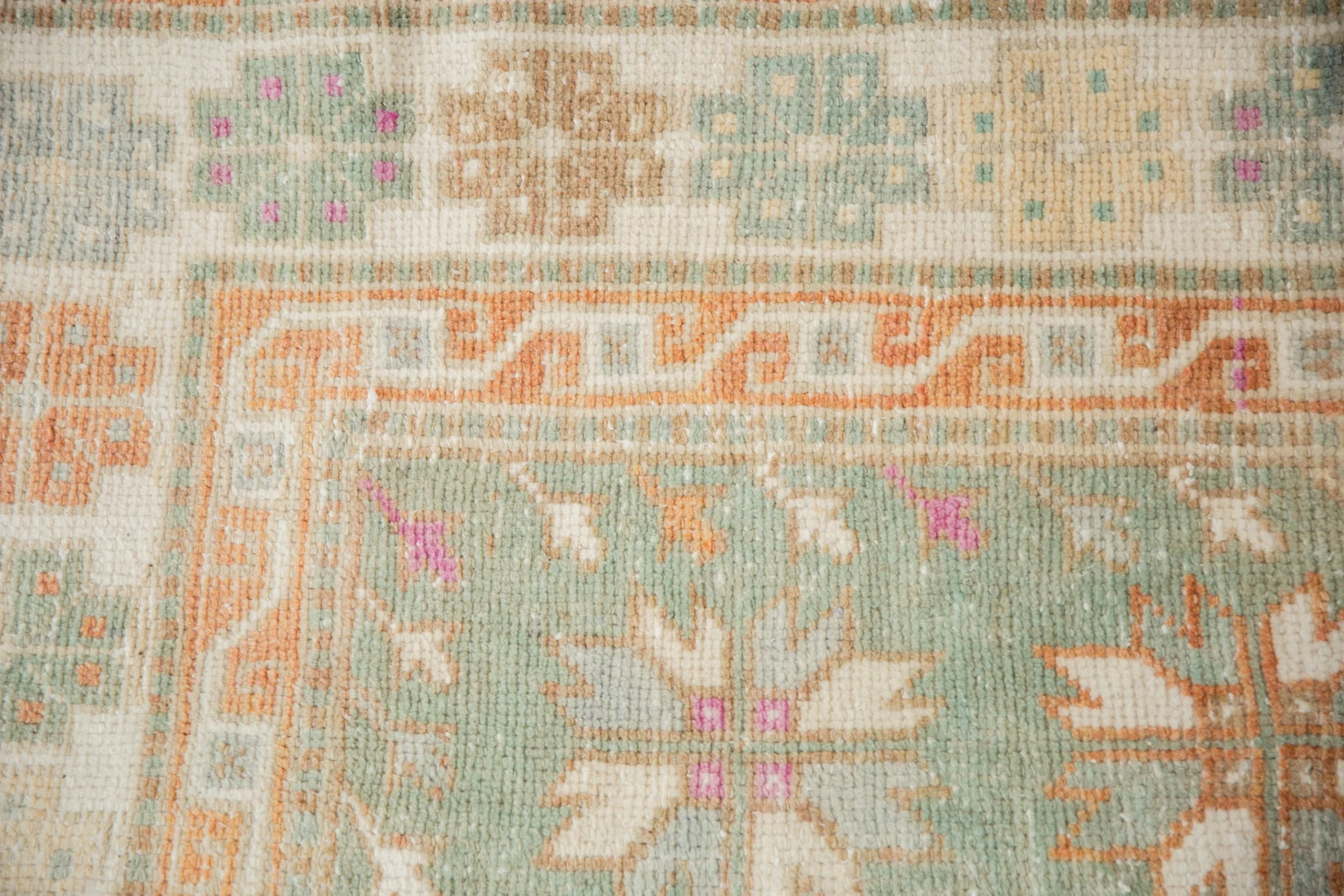 3x5 Vintage Distressed Oushak Rug - Image 3